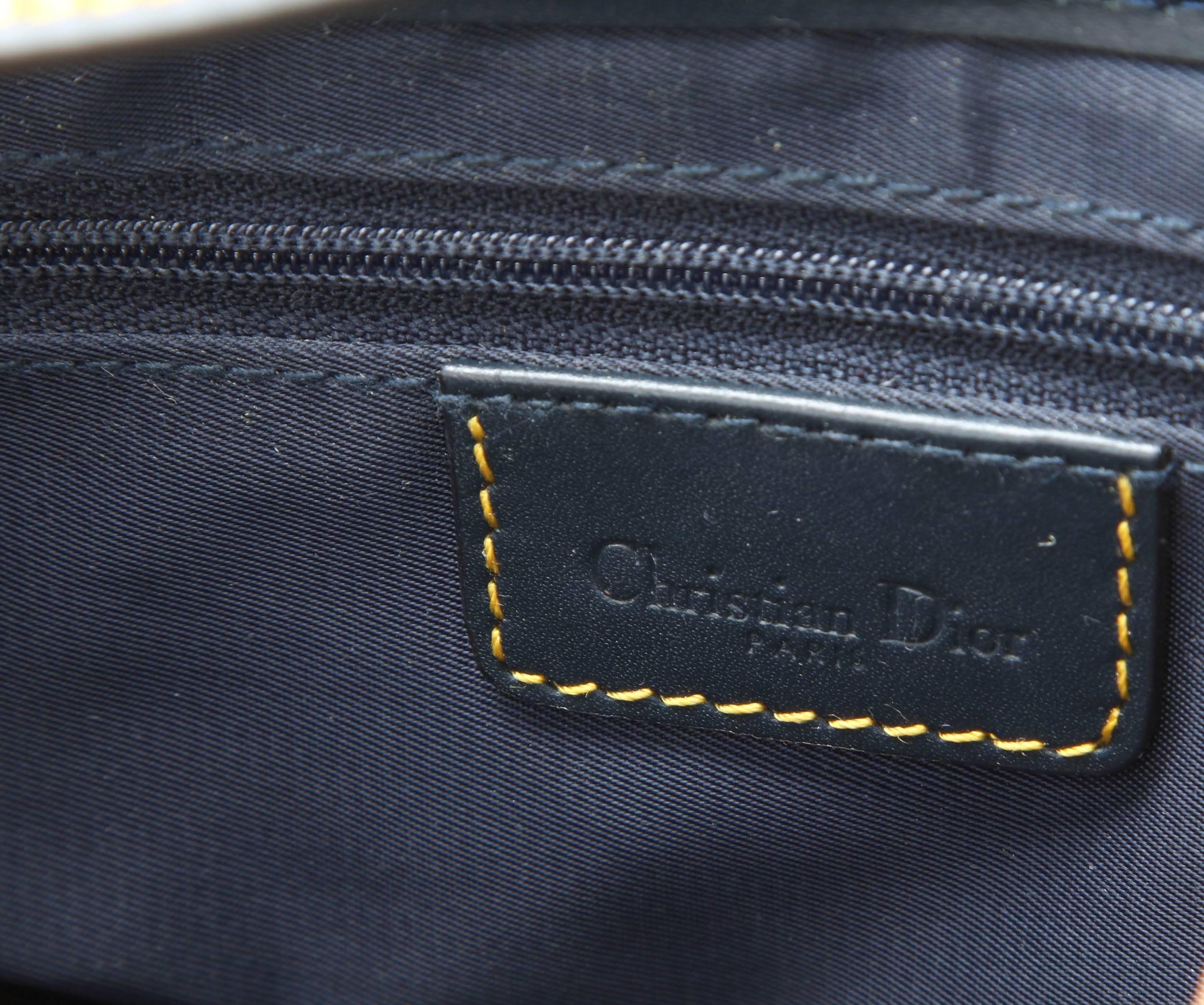 Women's Christian Dior by John Galliano Logo Saddle Bag 