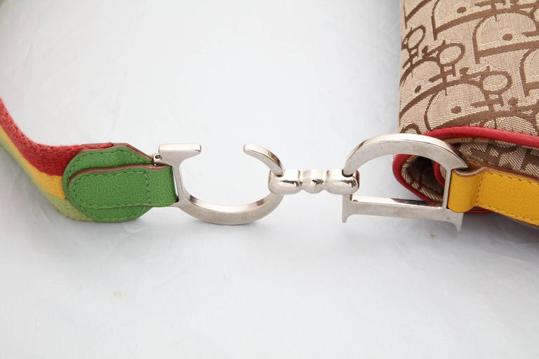 John Galliano for Christian Dior Rasta Collection Saddle Bag at 1stDibs