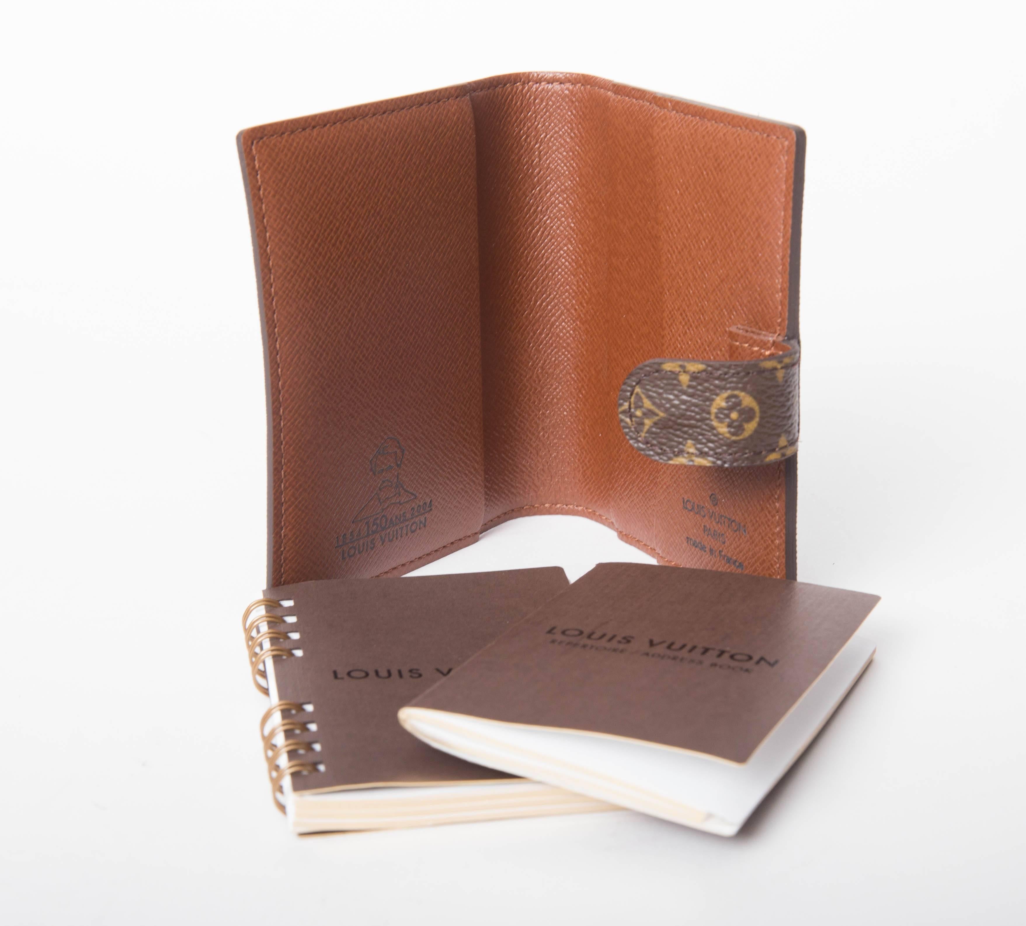 Louis Vuitton Vintage .Notebook and Address Book with Original  Box In New Condition In Westhampton Beach, NY