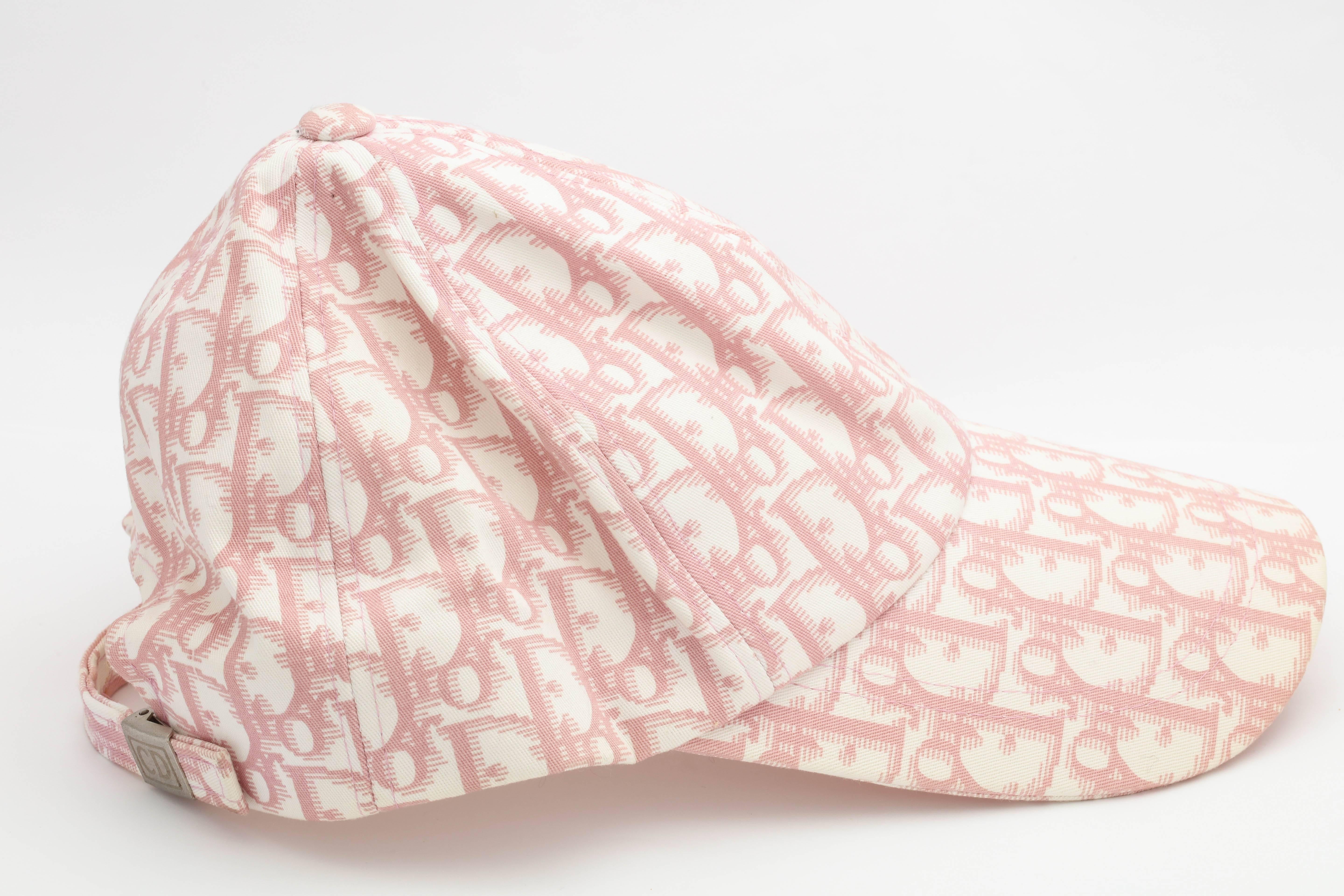 pink dior cap