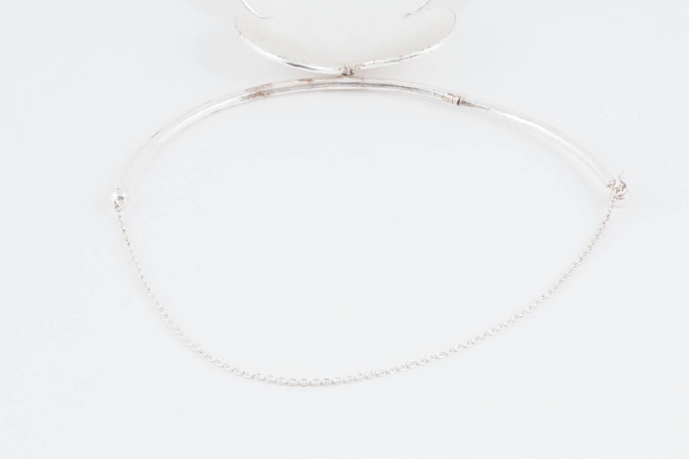Daisy torque with long pendant necklace, Delphine Nardin, France, 1990s   1