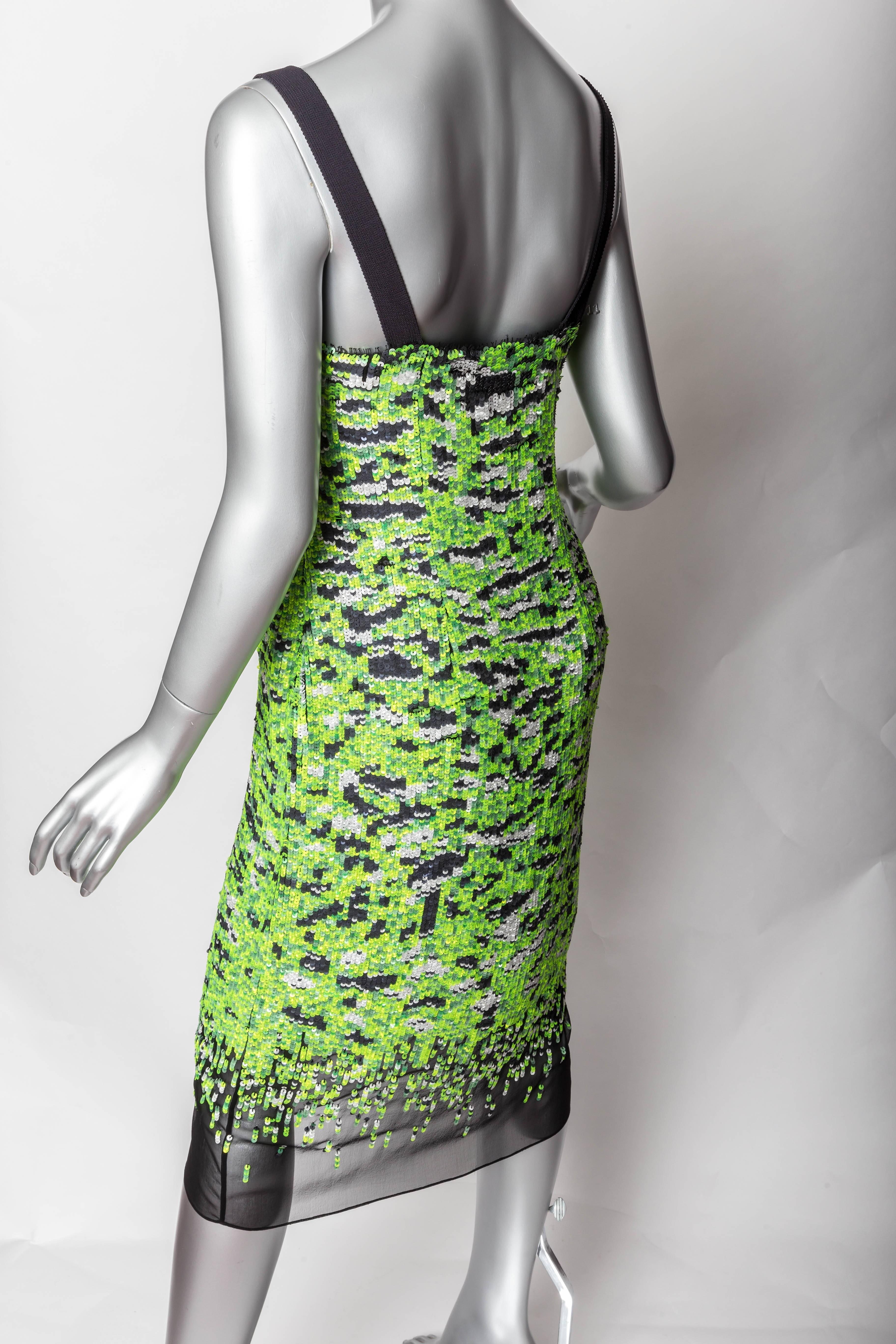 Green Proenza Schouler Cocktail Dress, Size 4