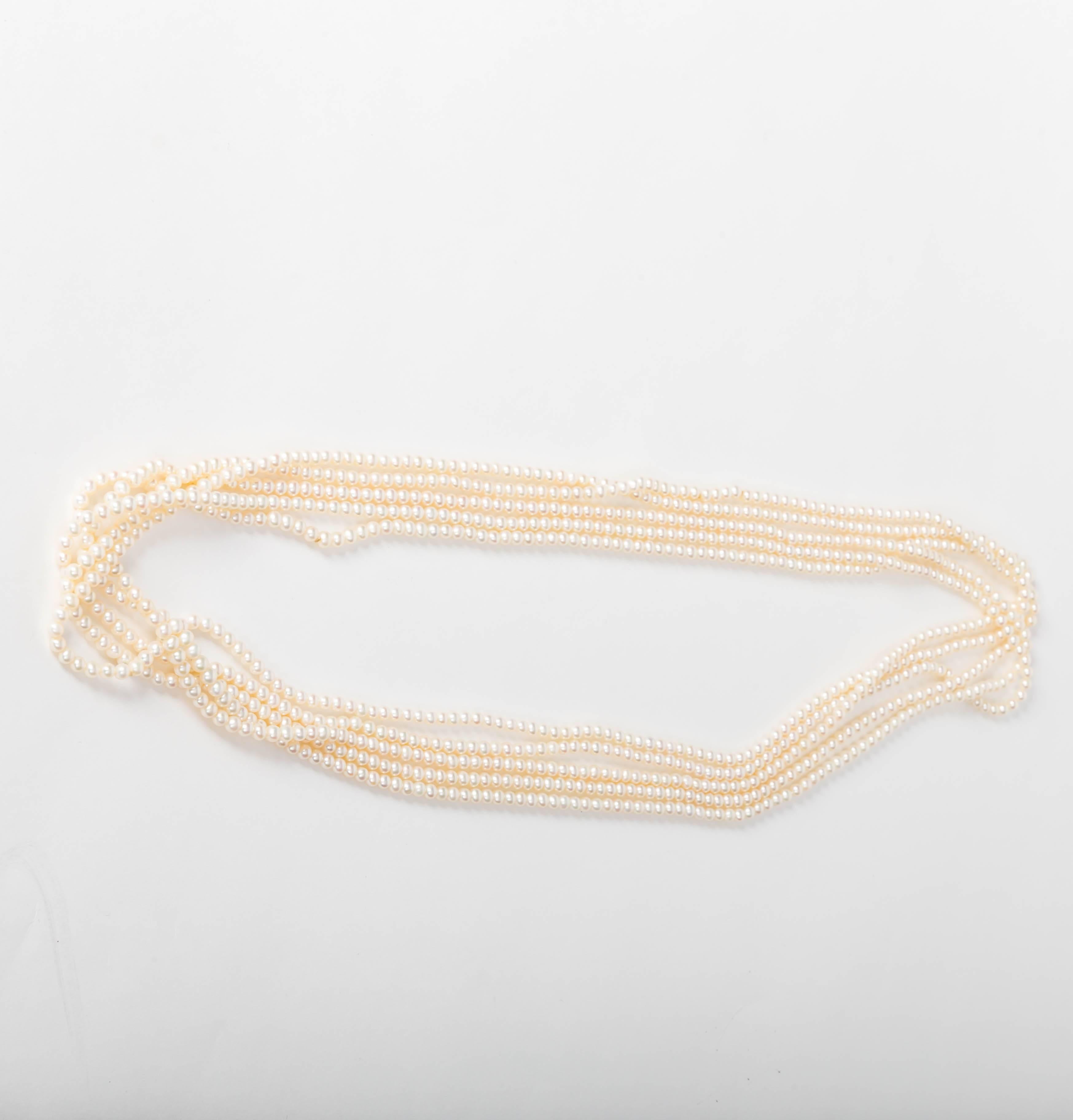 Cassandra Goad Pearls with Diamond and Gold Shorteners 3