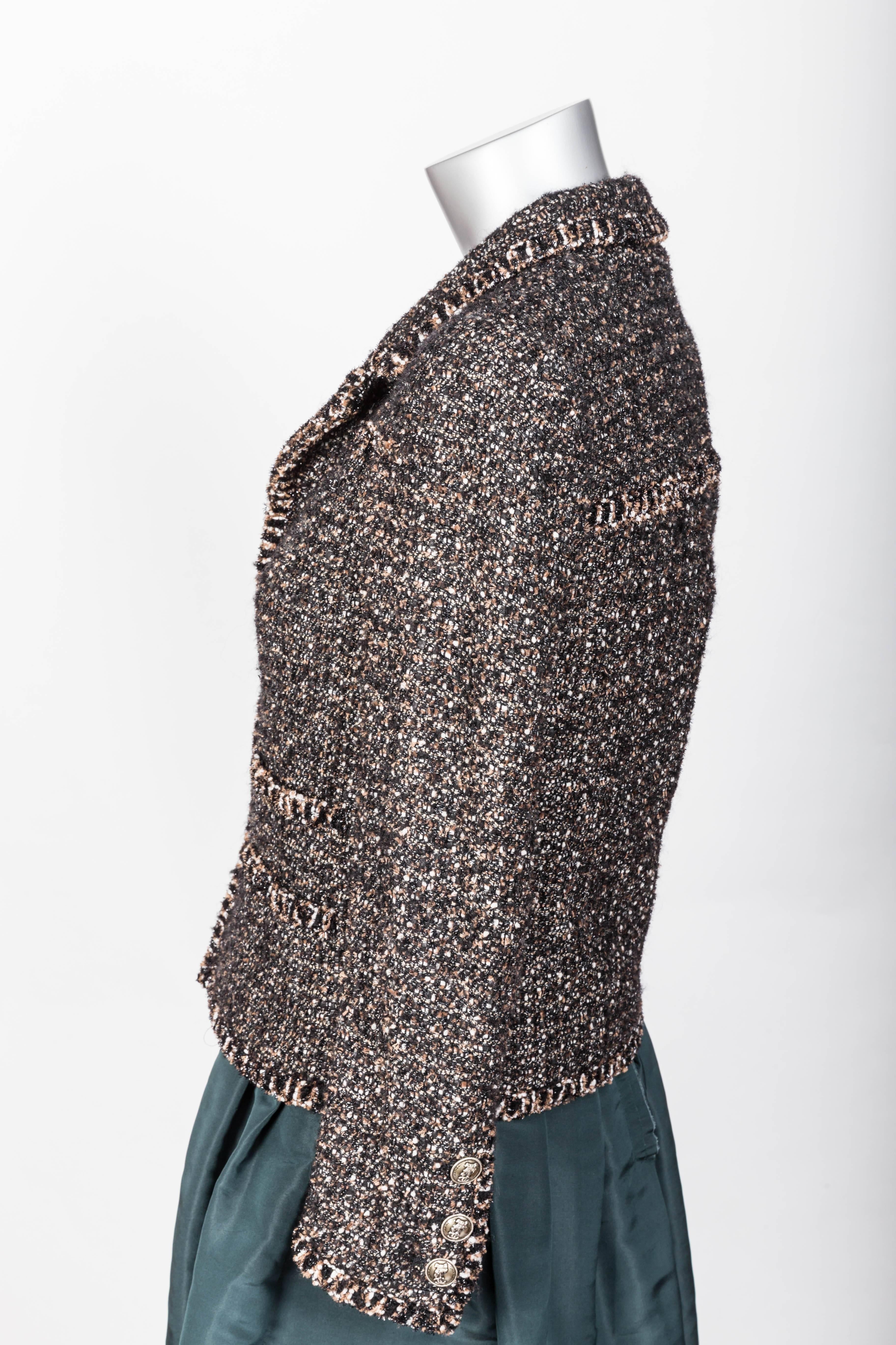 Chanel Metallic Tweed Jacket - 34 3