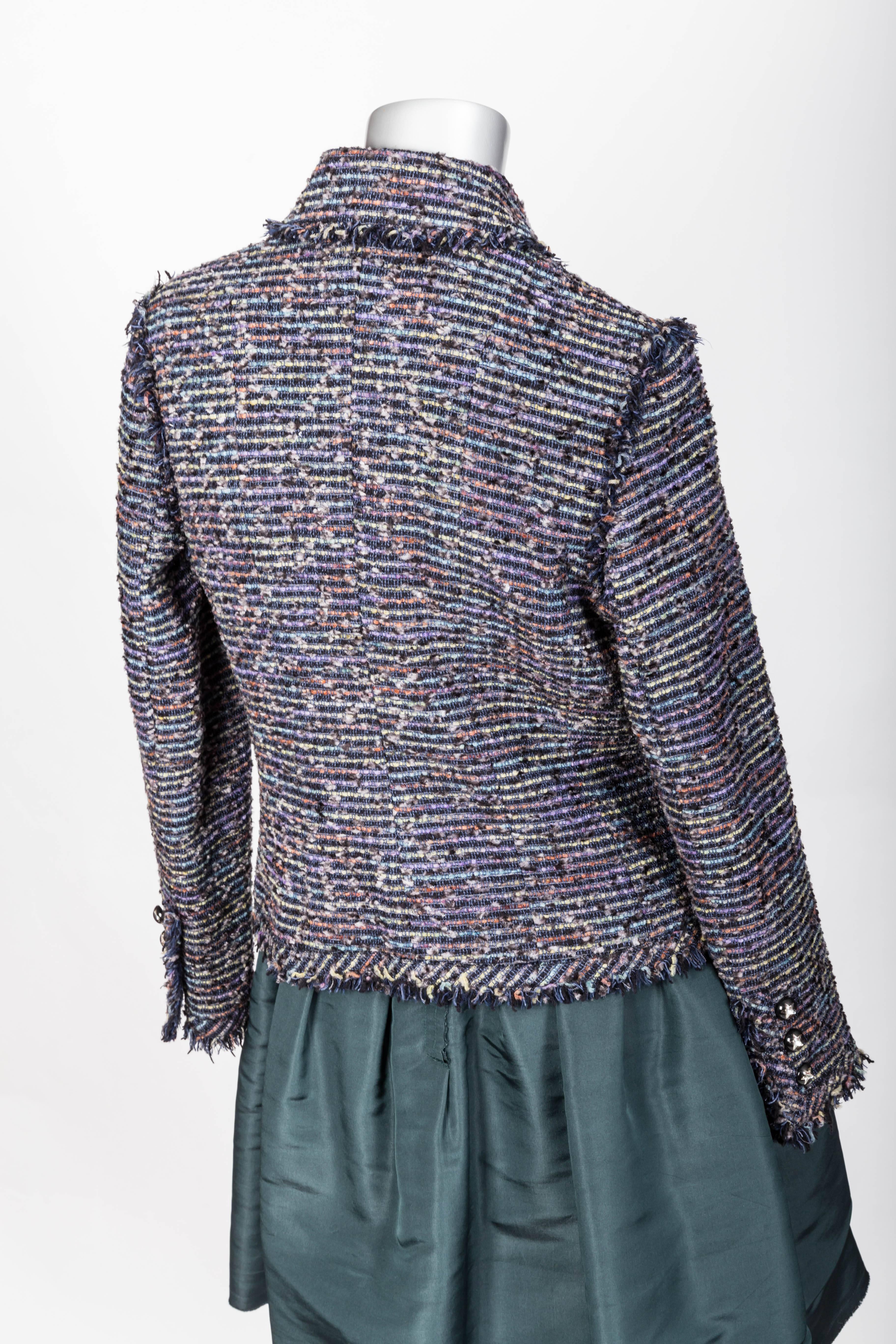 Chanel Tweed Jacket with Fringe Trim FR 40 / US 8 3