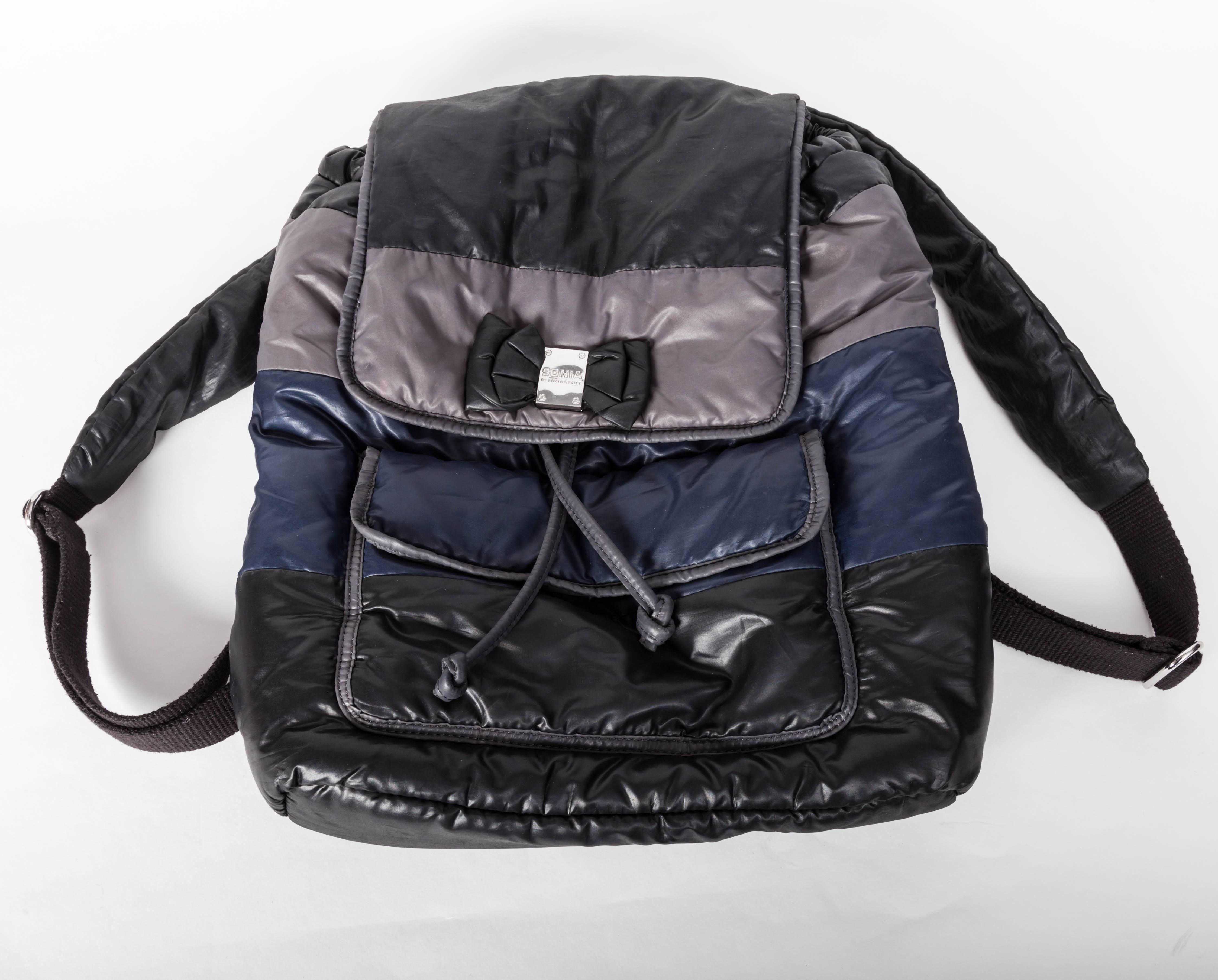 Black Sonia by Sonia Rykiel Nylon Backpack 