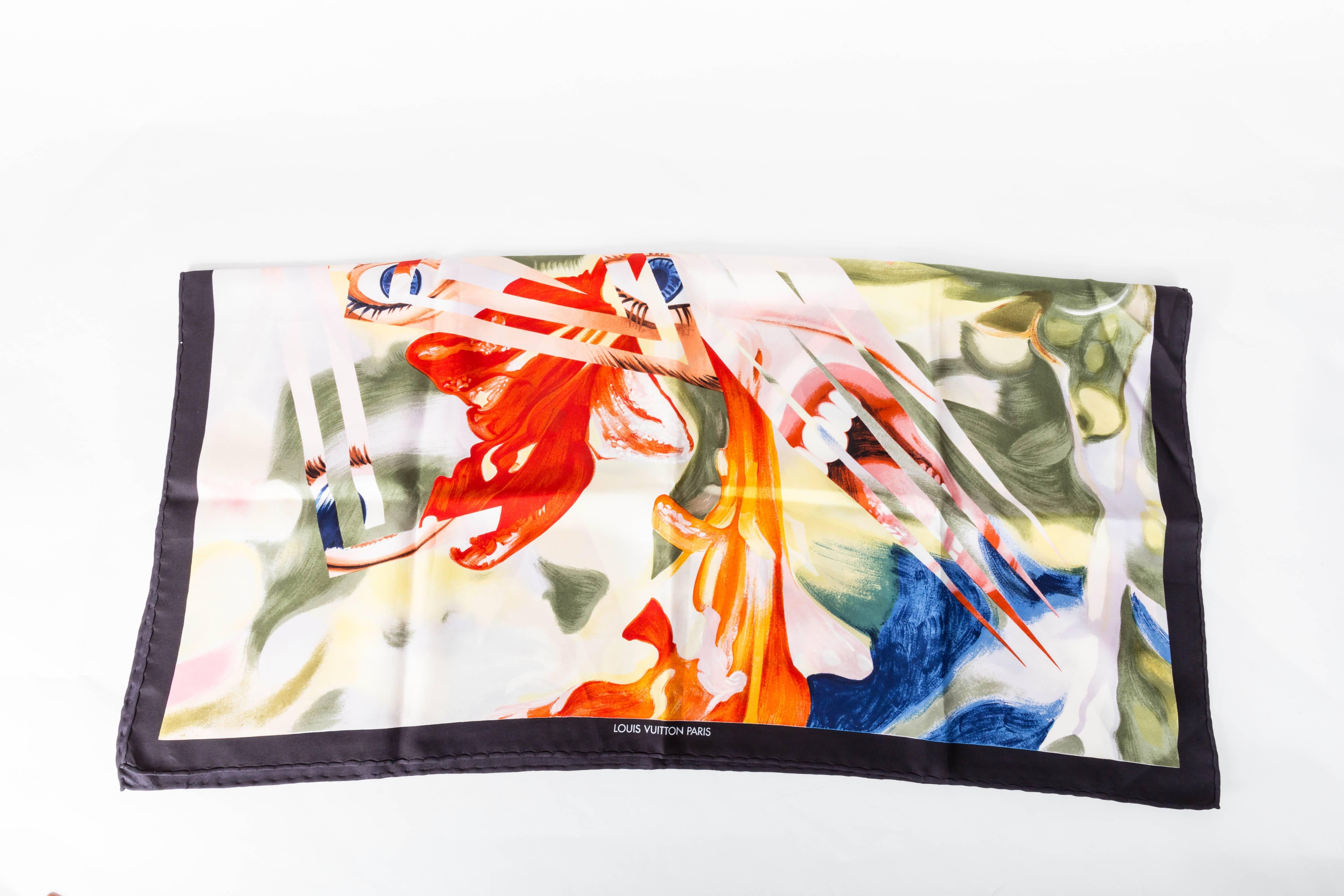 Louis Vuitton Silk Scarf by James Rosenquist For Sale 1