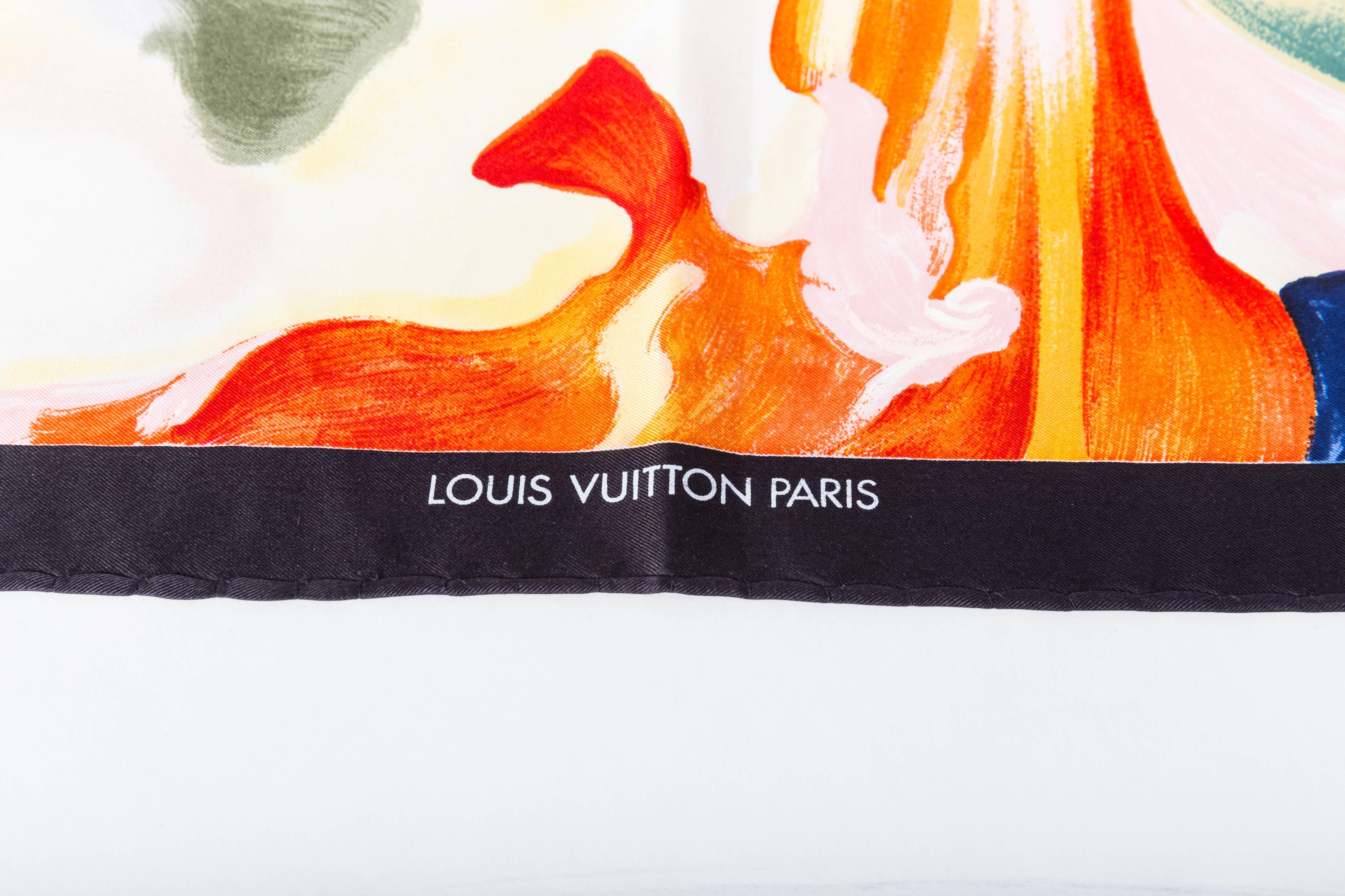 Louis Vuitton Silk Scarf by James Rosenquist For Sale 3