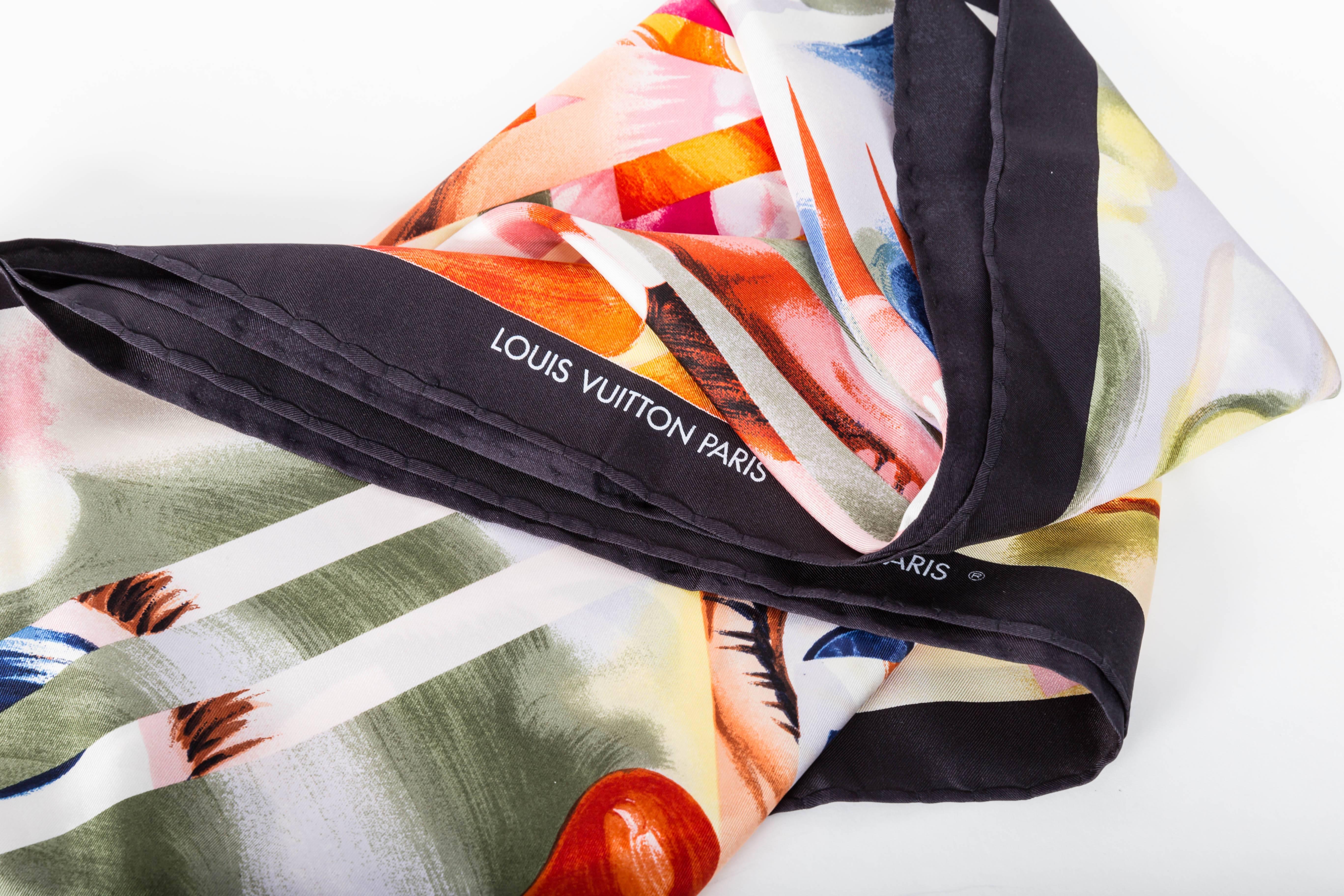 Louis Vuitton Silk Scarf by James Rosenquist For Sale 4
