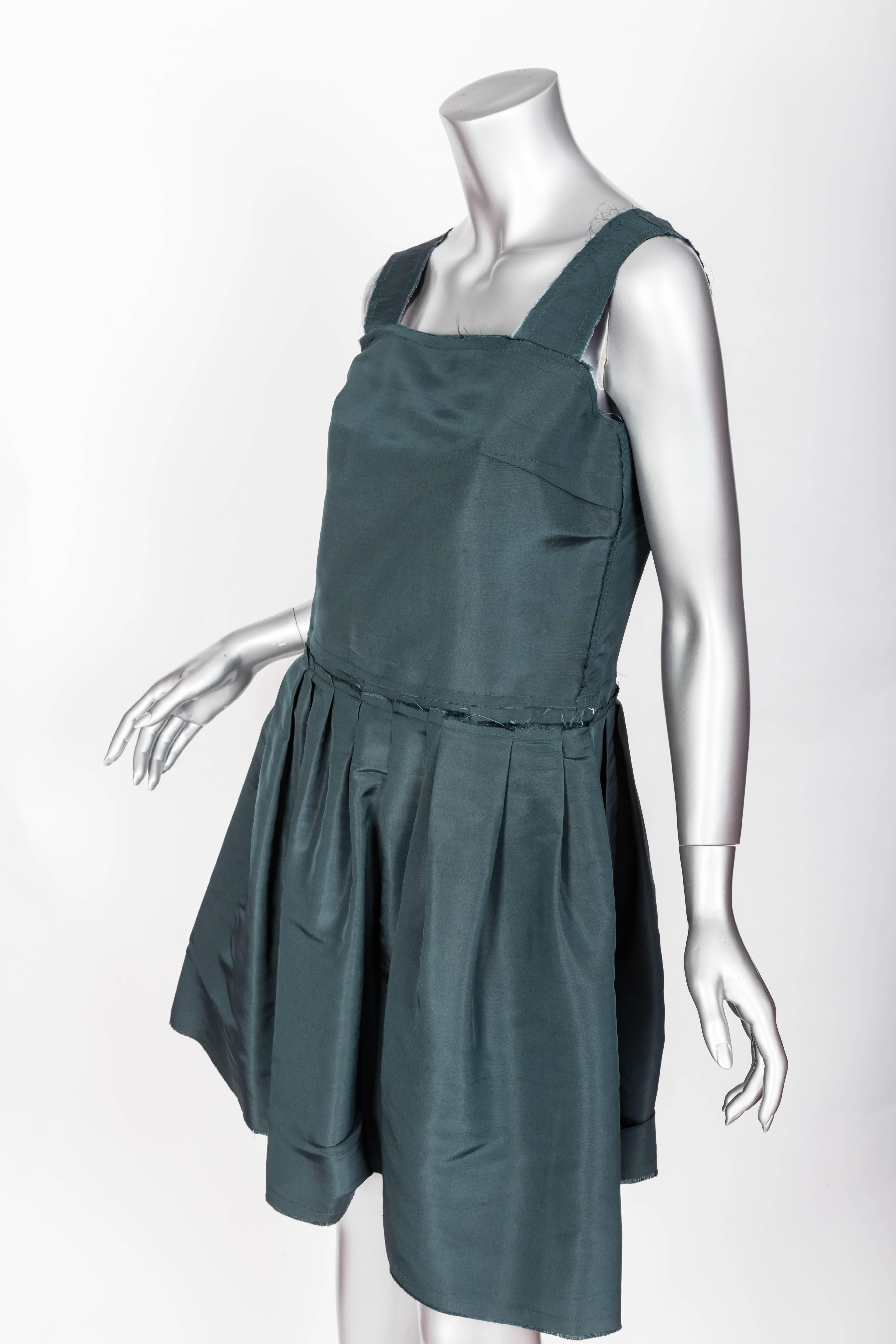Women's Lanvin Green Silk Taffeta Dress - Size 40