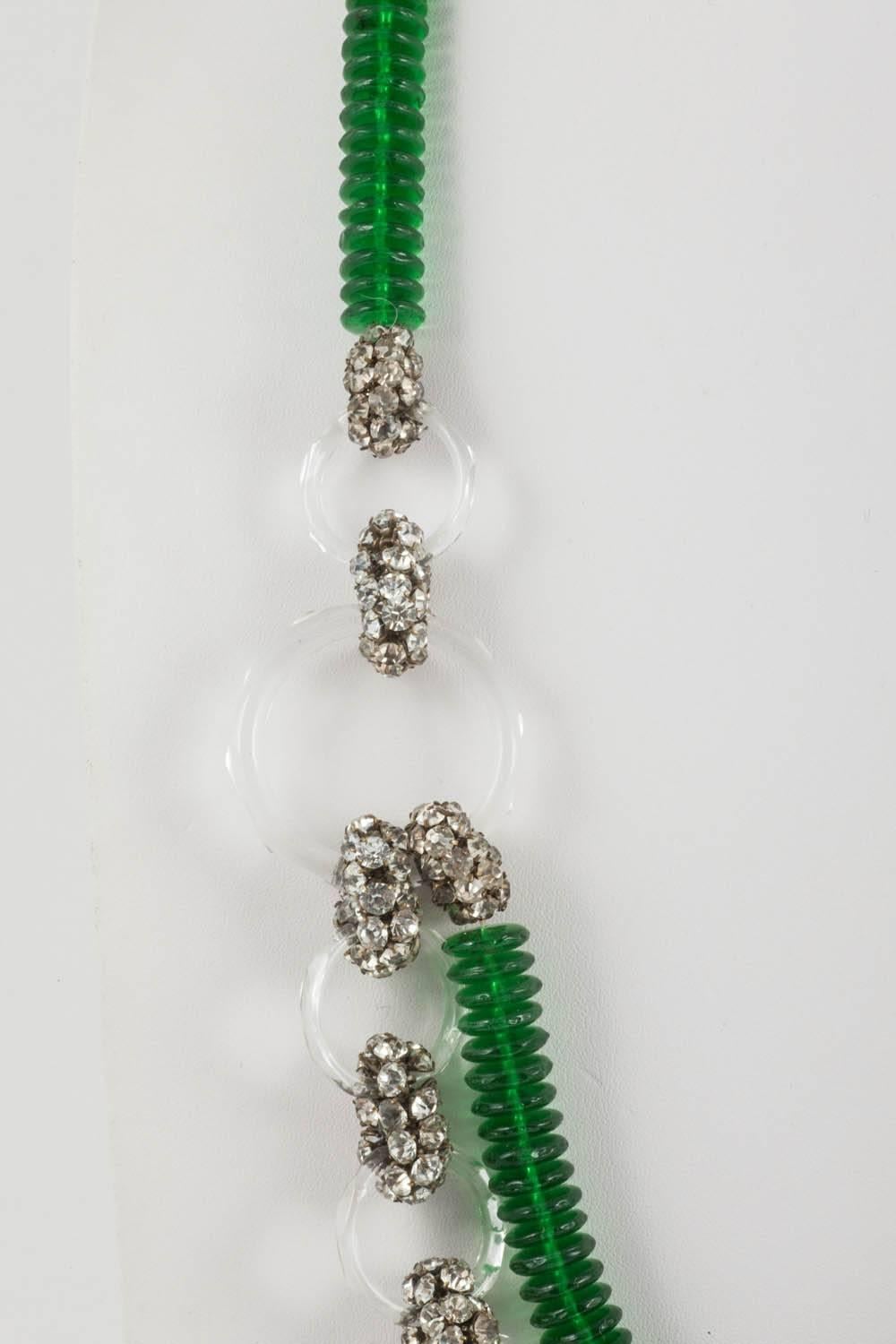green glass necklace