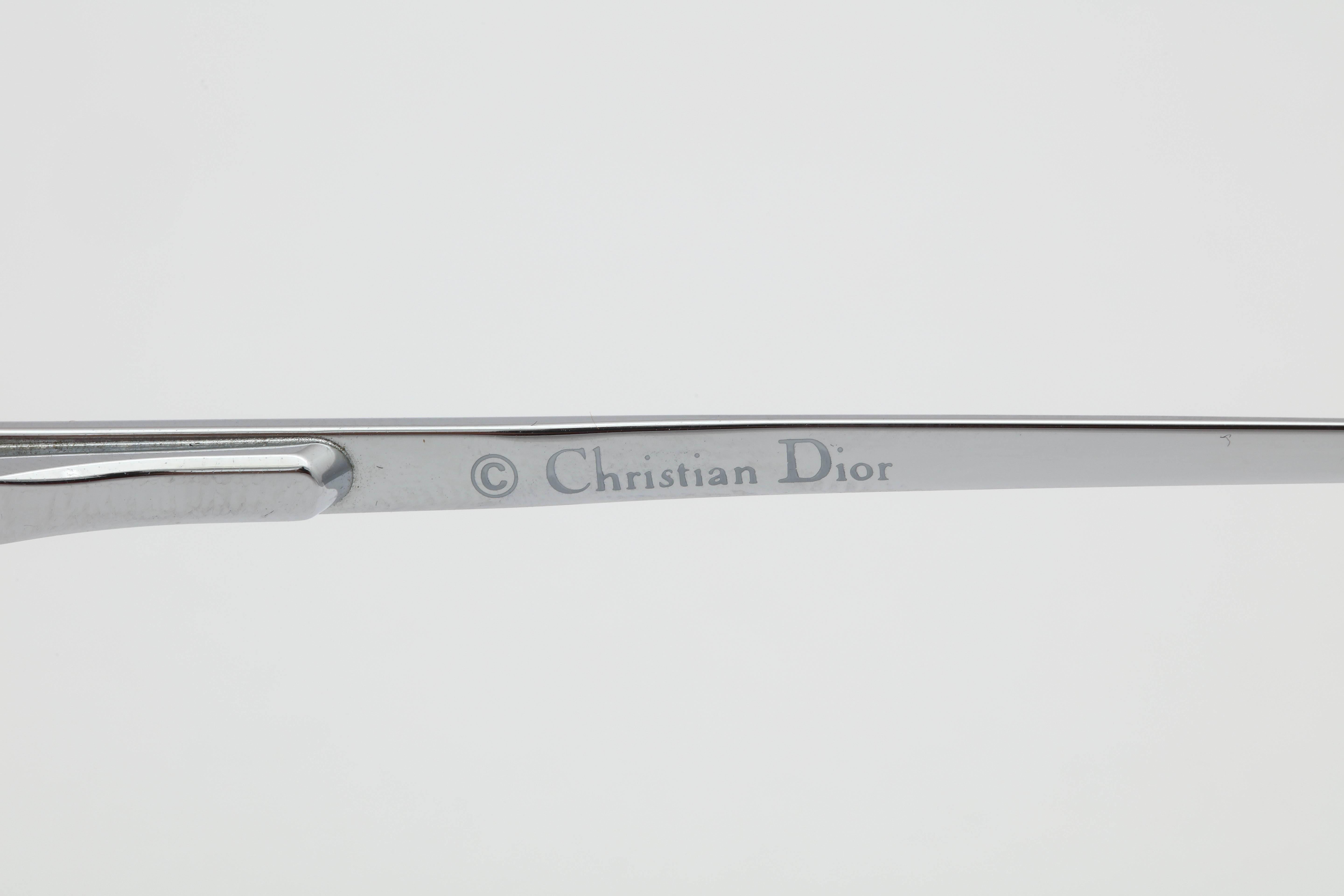 Gray Christian Dior Vintage Sunglasses For Sale