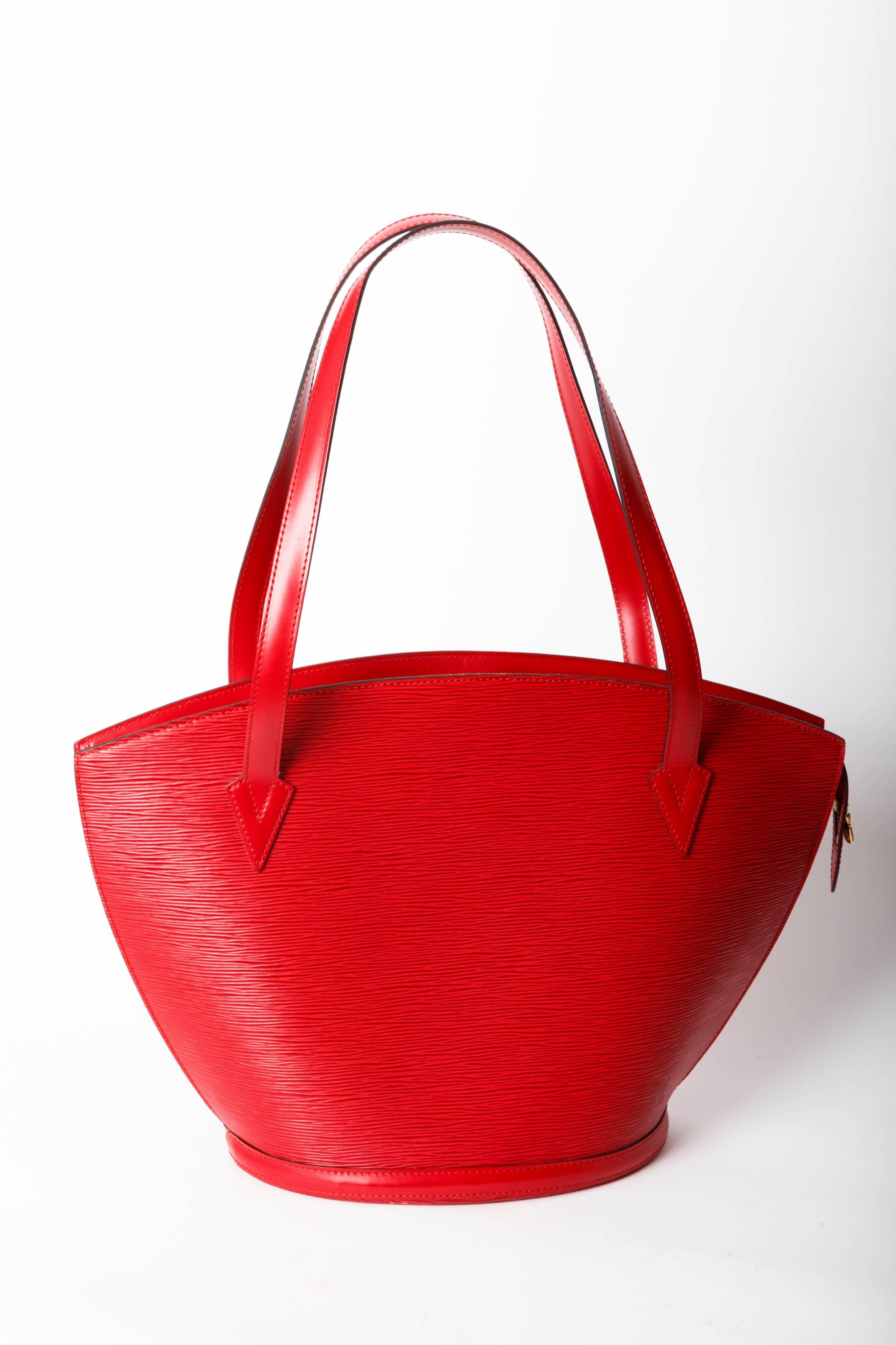 Louis Vuitton Vintage Red Epi St Jacques Tote / Shoulder Bag - GM 5