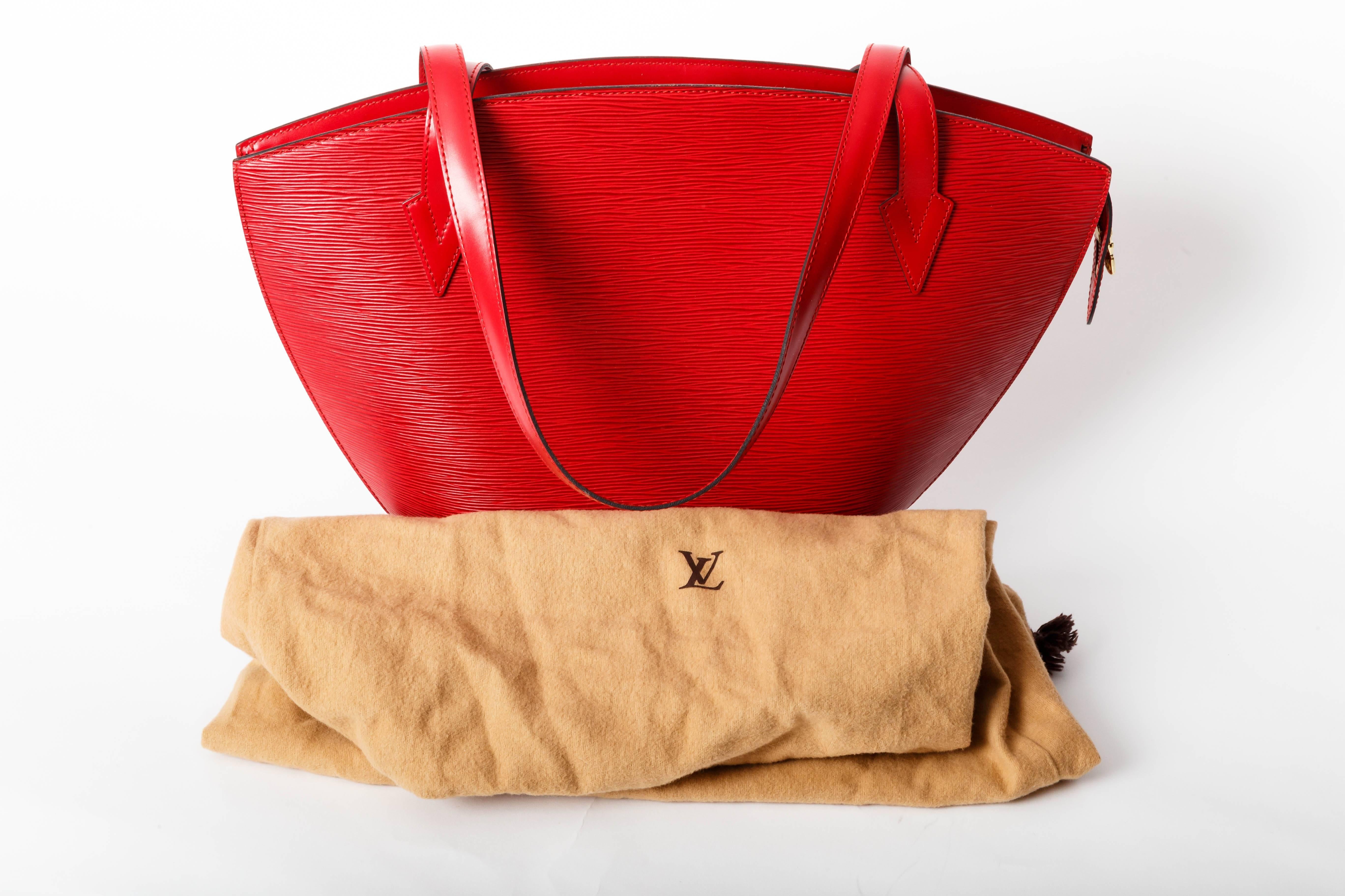 Louis Vuitton Vintage Red Epi St Jacques Tote / Shoulder Bag - GM 6