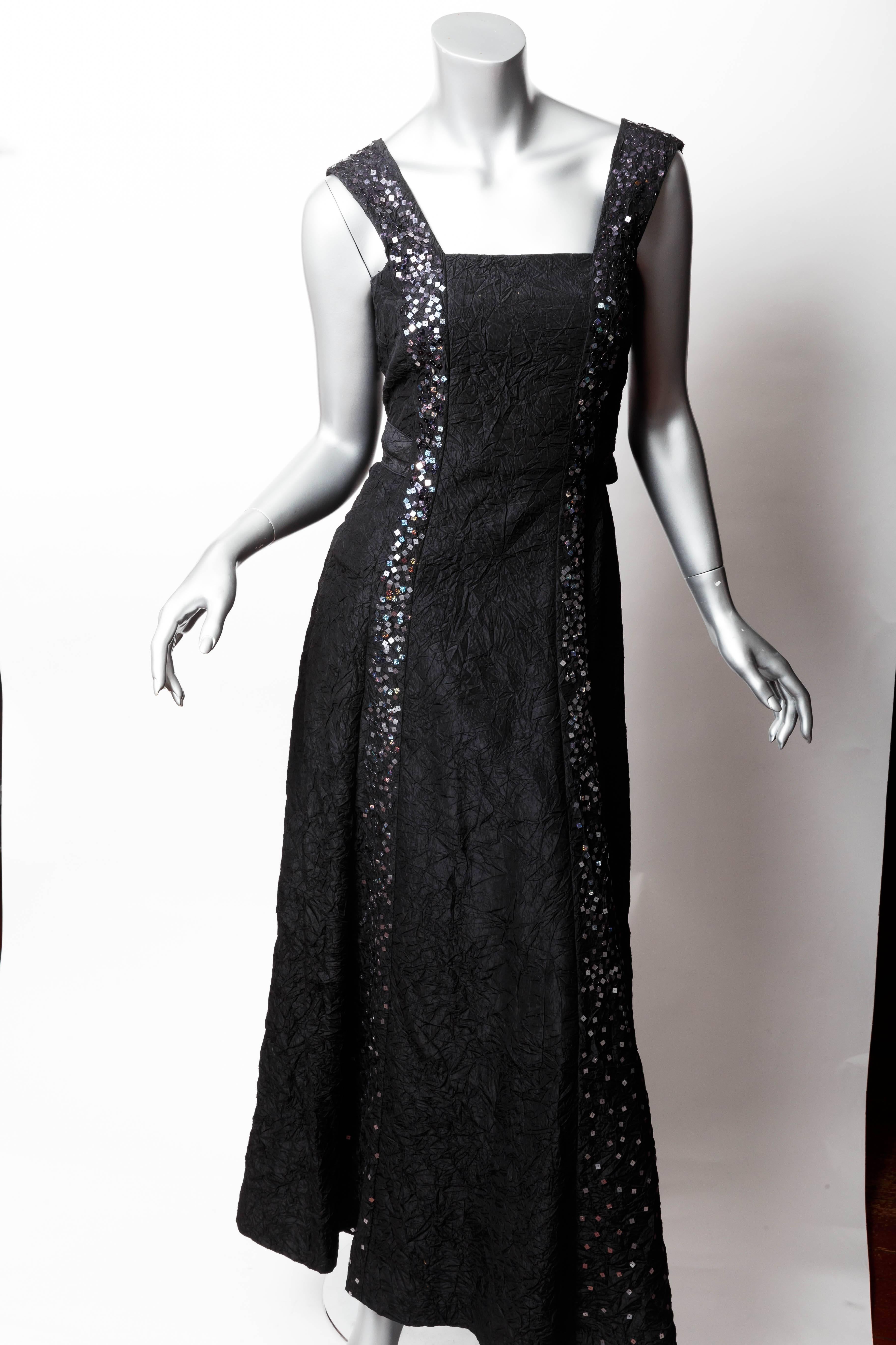 Chanel Silk Evening Gown with Sequin Embellishment 1