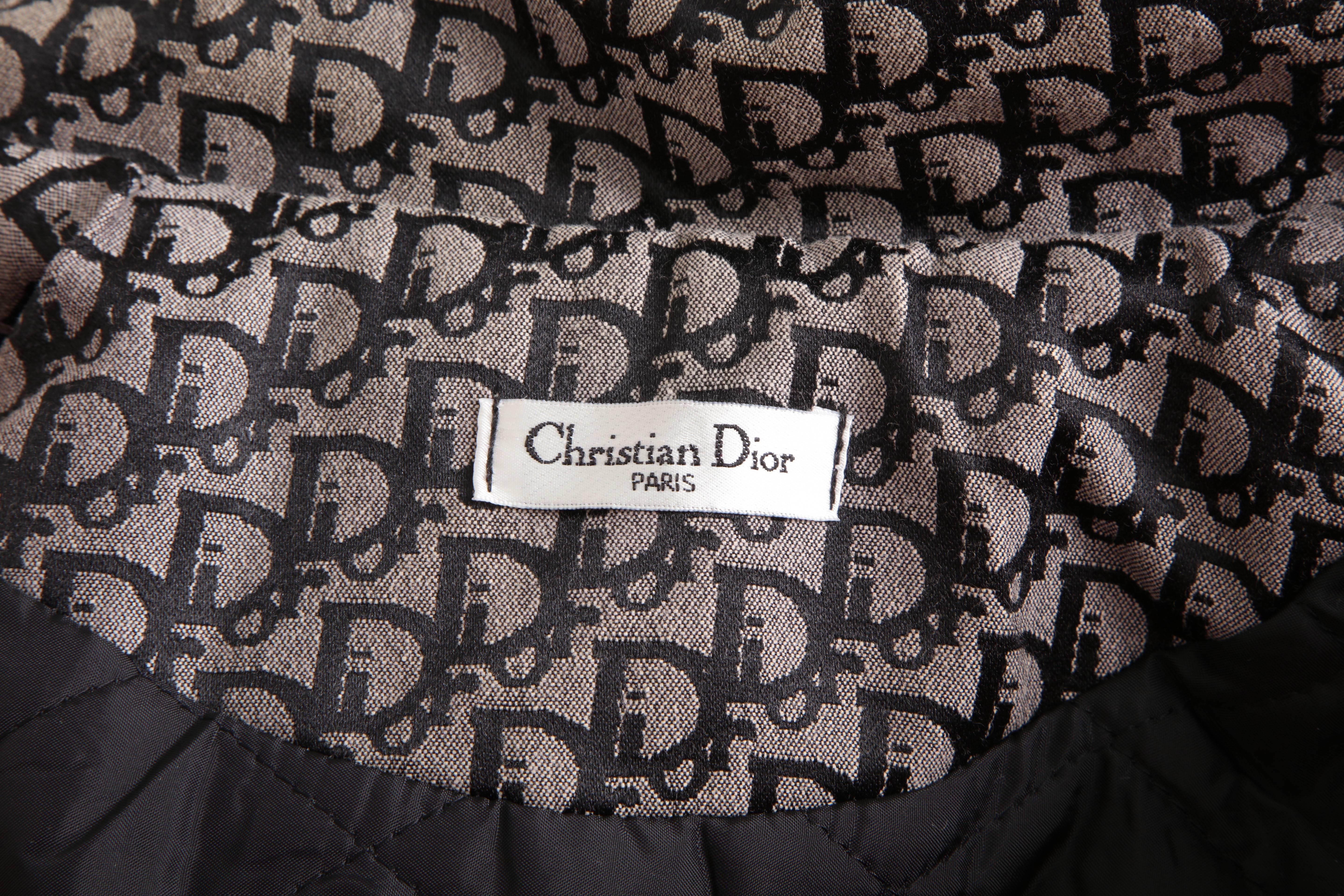 John Galliano for Christian Dior Trotter Logo Jacket  For Sale 4