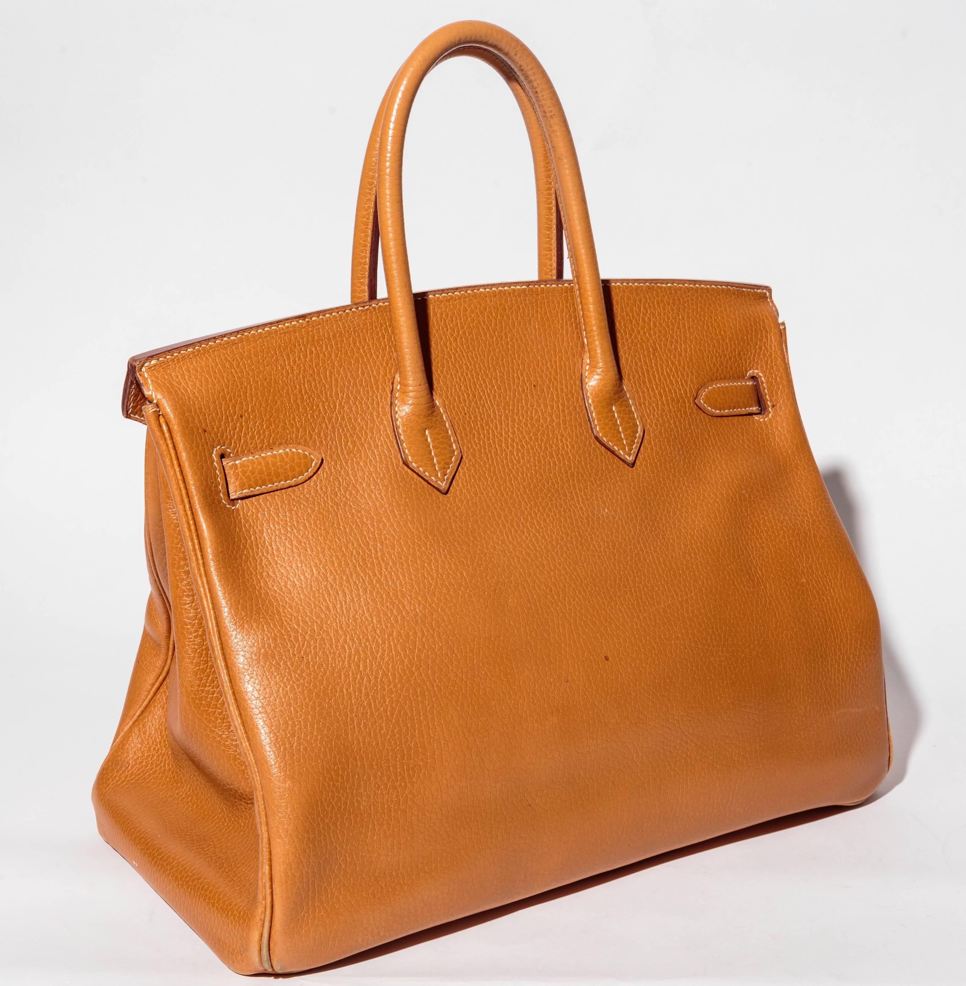  Hermes Gold Togo Birkin - 35 cm In Good Condition For Sale In Westhampton Beach, NY