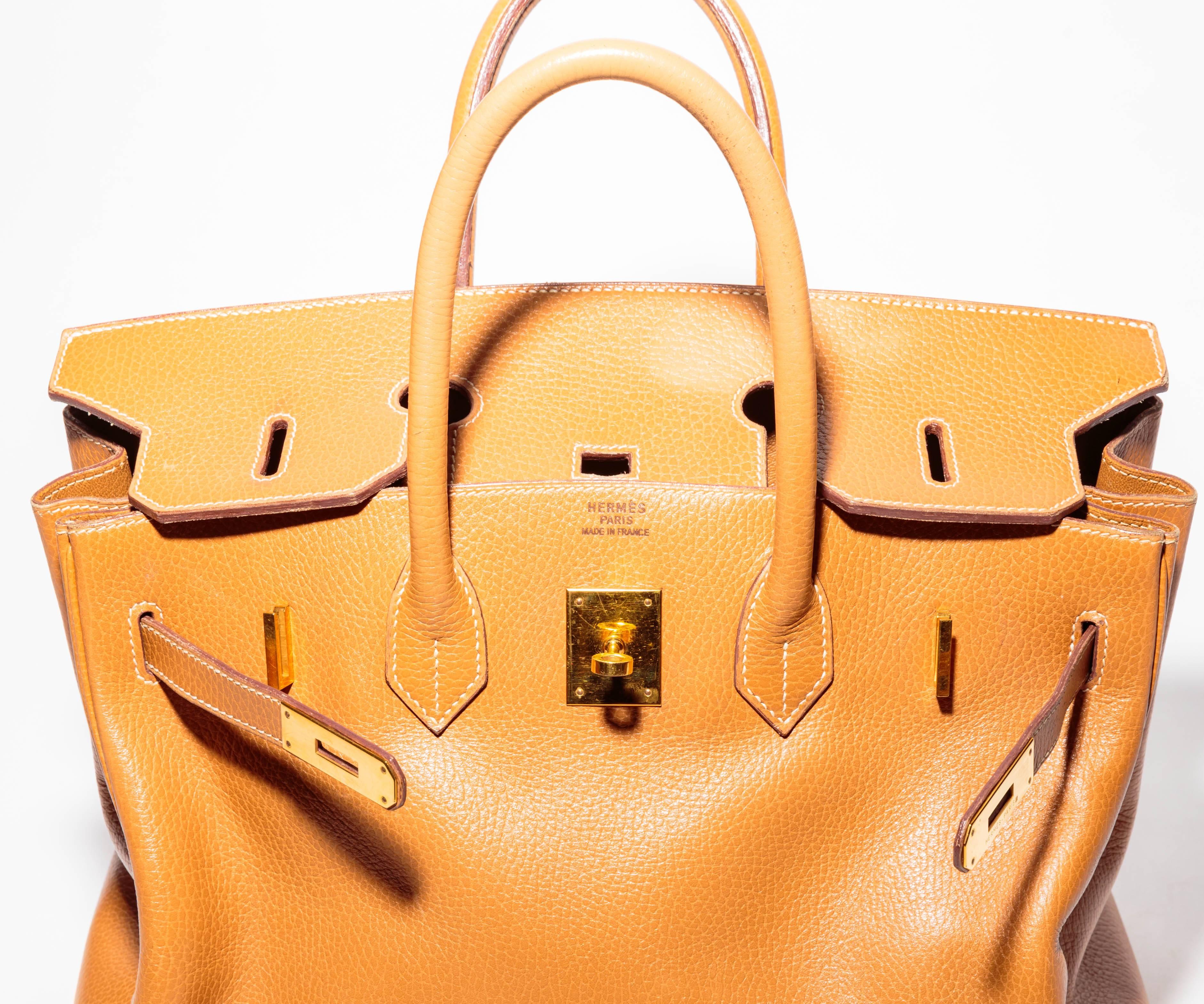  Hermes Gold Togo Birkin - 35 cm For Sale 3