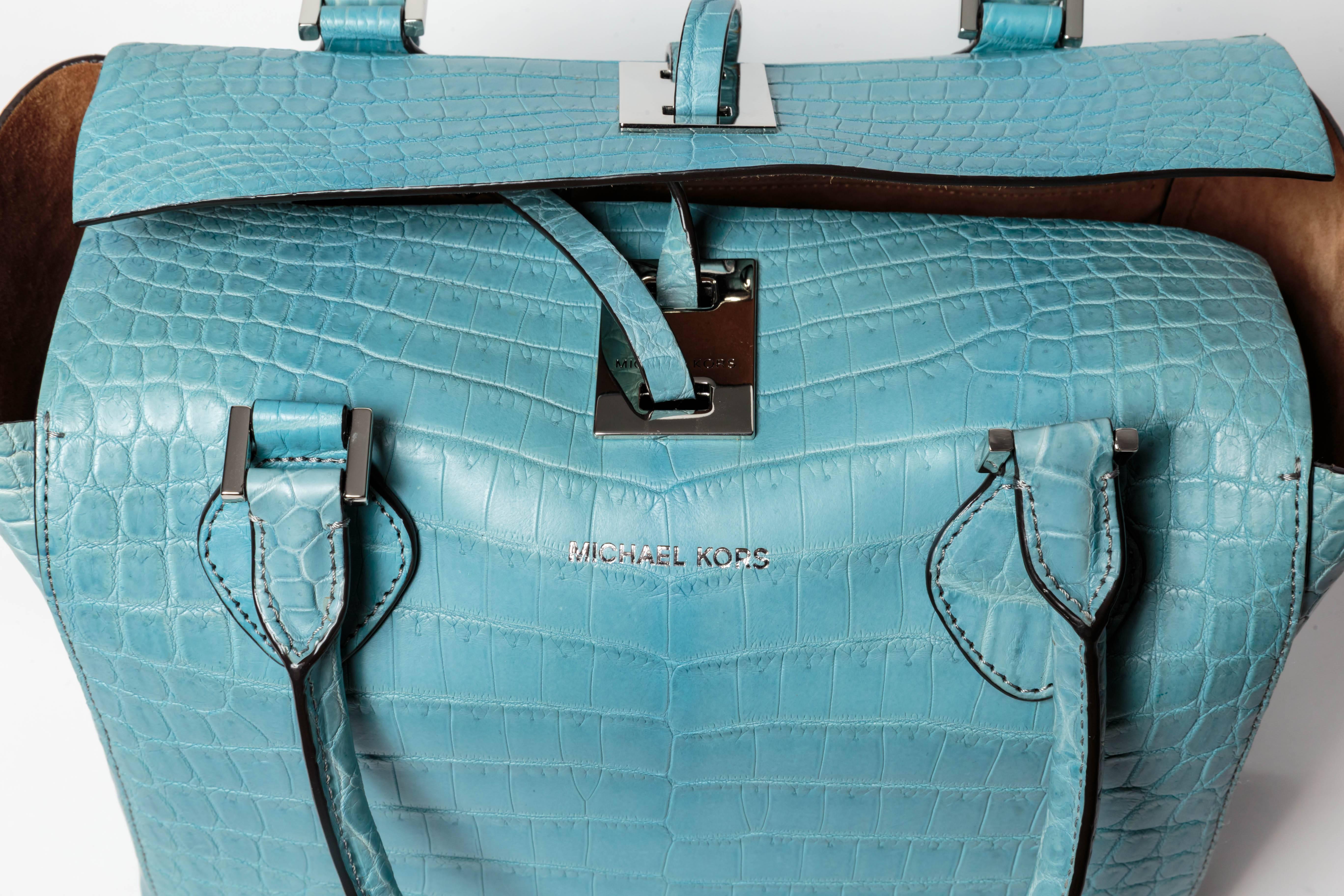 Limited Edition Michael Kors Genuine Crocodile Miranda Tote For Sale 1