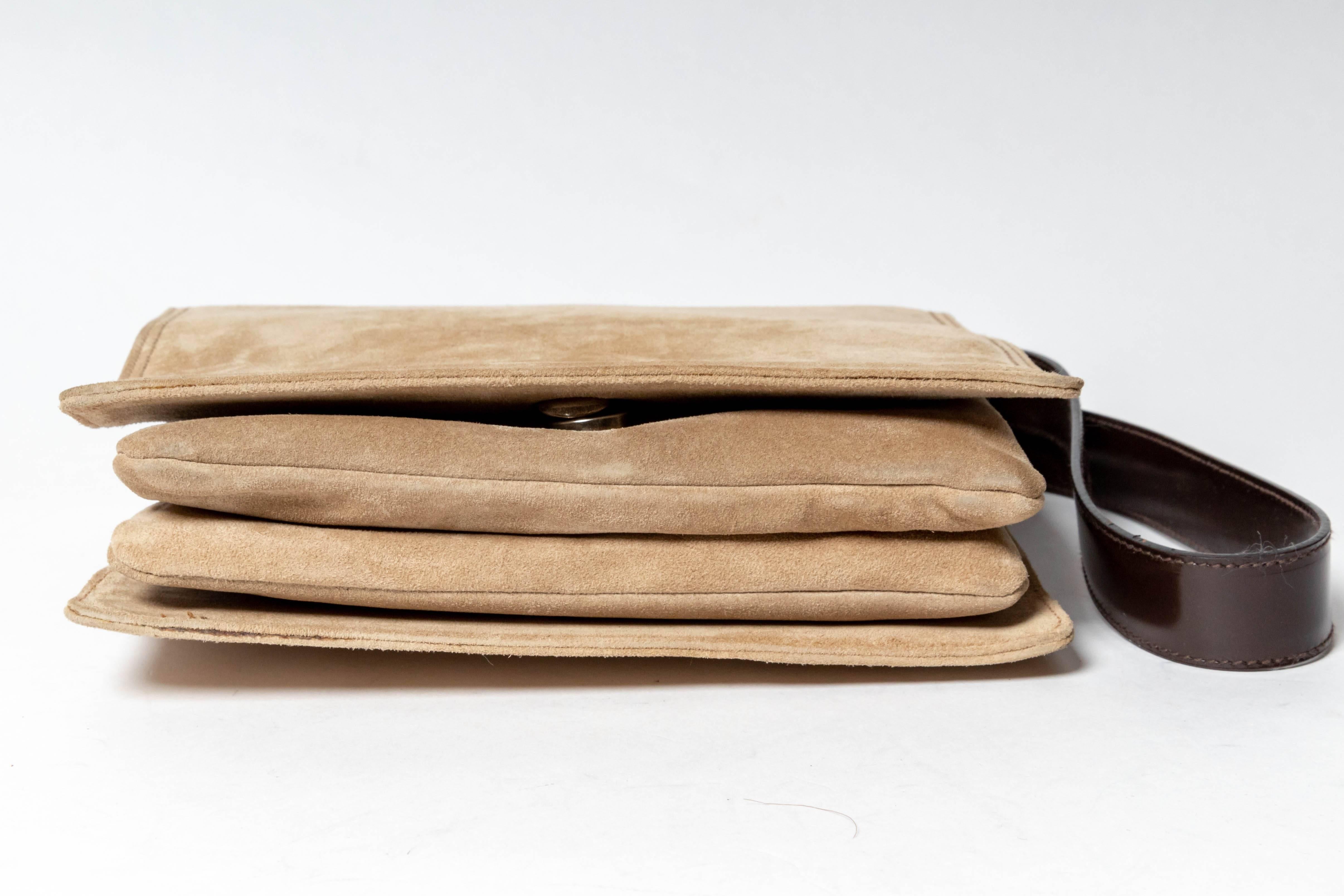 Vintage Prada Suede Shoulder Bag 2