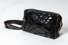 Chanel Black Leather Zipper Detail Strap Giraffe Print / Patchwork Shoulder Bag