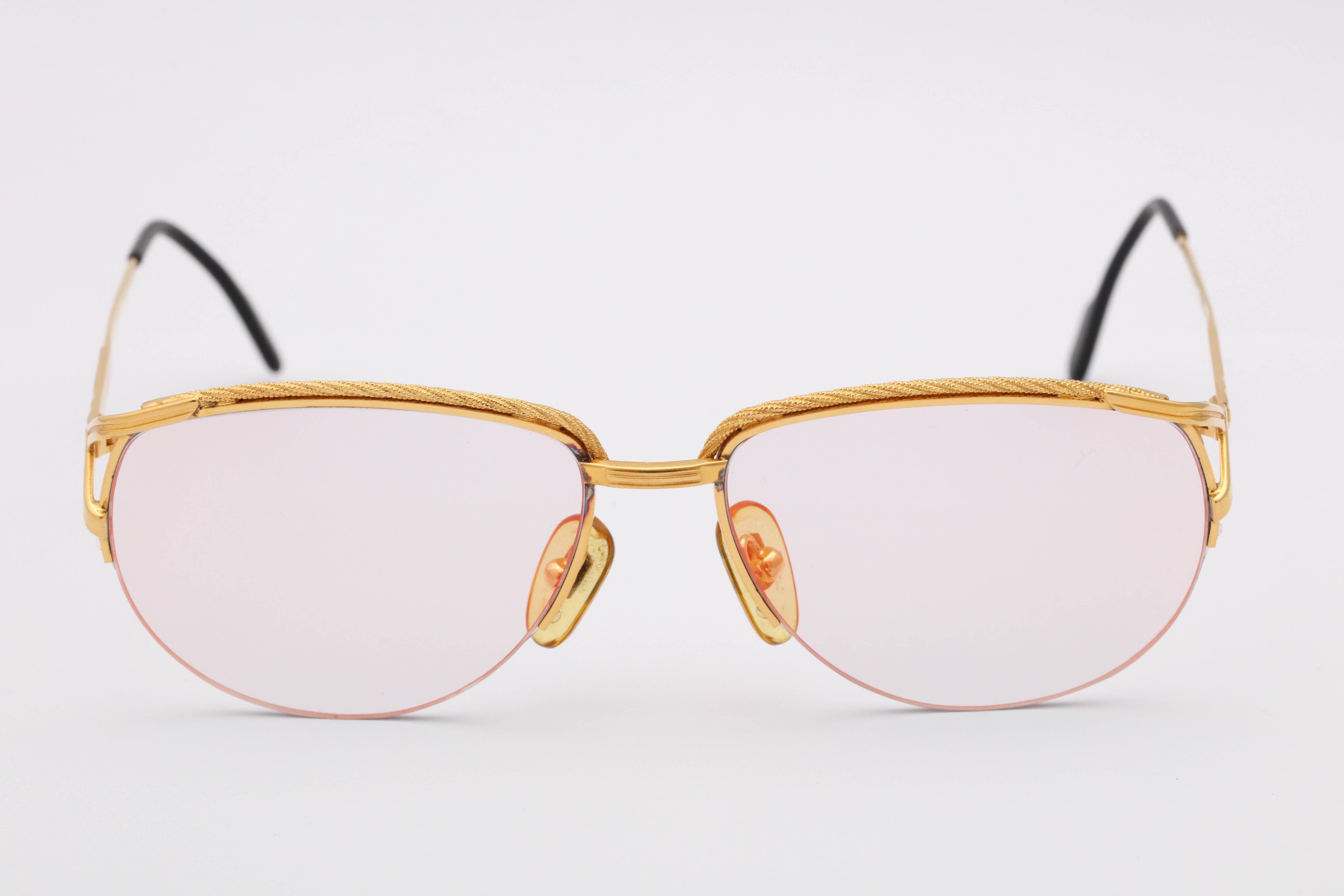 Women's or Men's Tiffany Gold Vintage Sunglasses T318 
