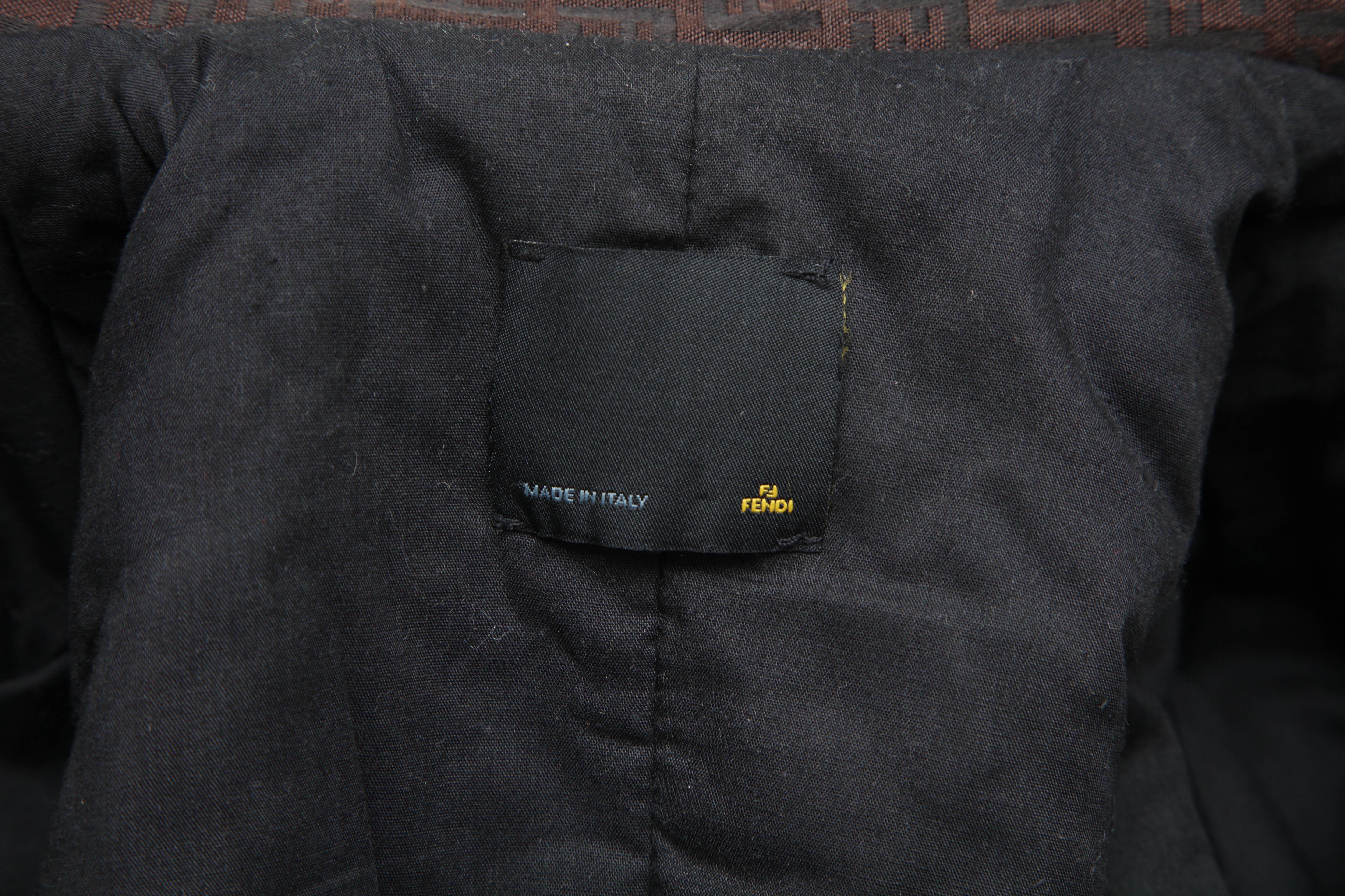Fendi Belted Coat with Iconic Logo 2