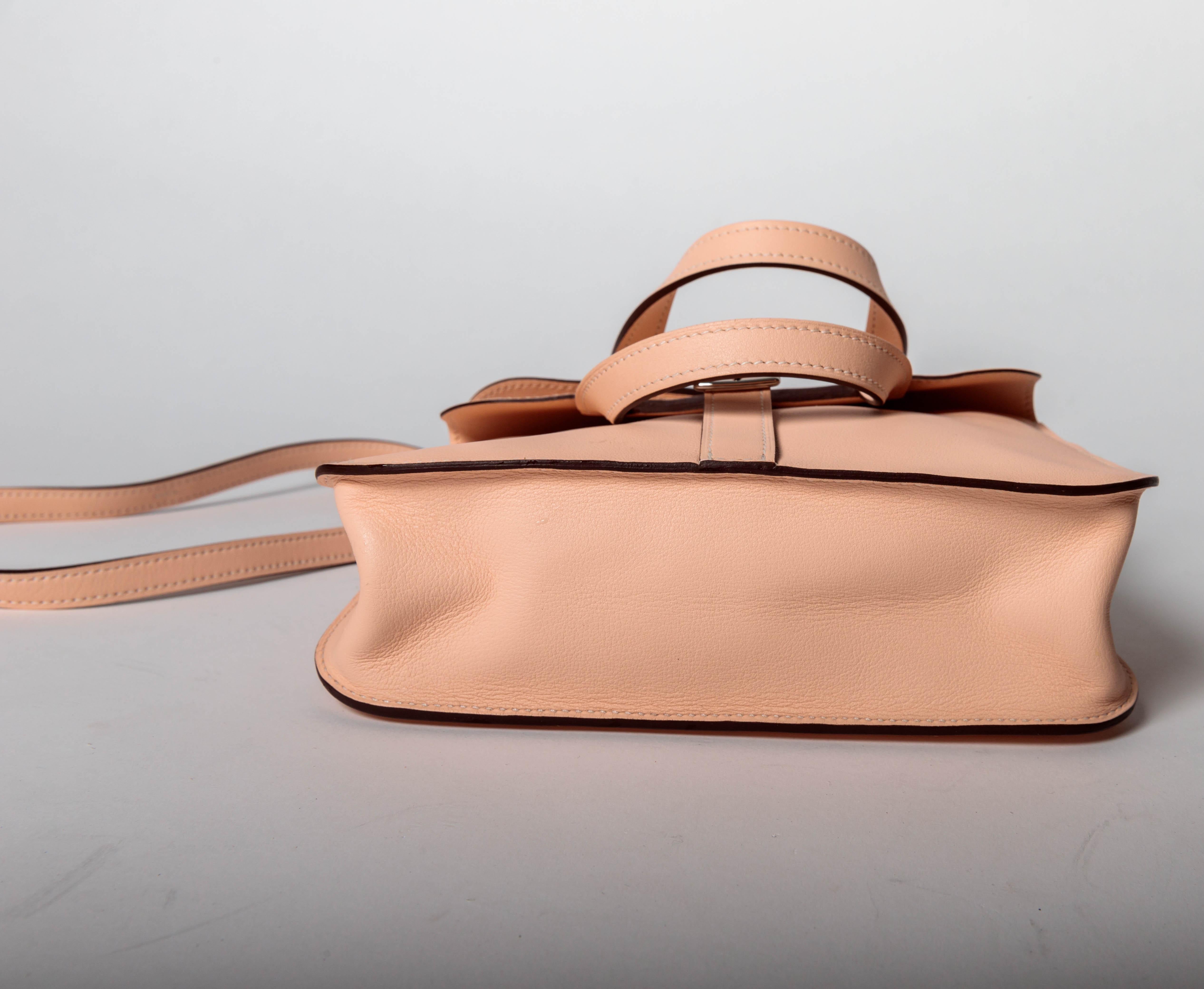 Women's Hermes Rose Eglantine Halzan Mini Bag For Sale