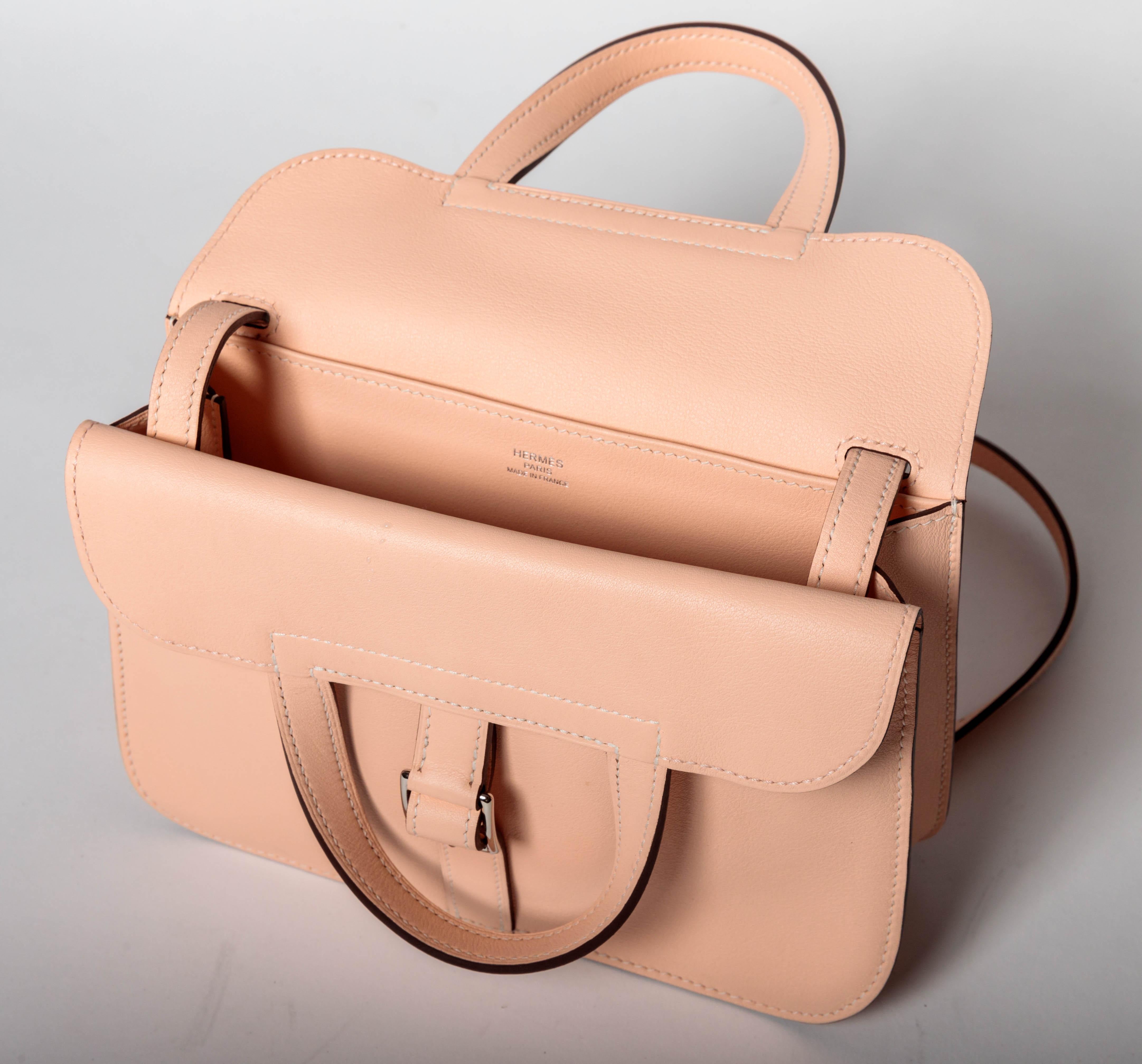 Hermes Rose Eglantine Halzan Mini Bag For Sale 1