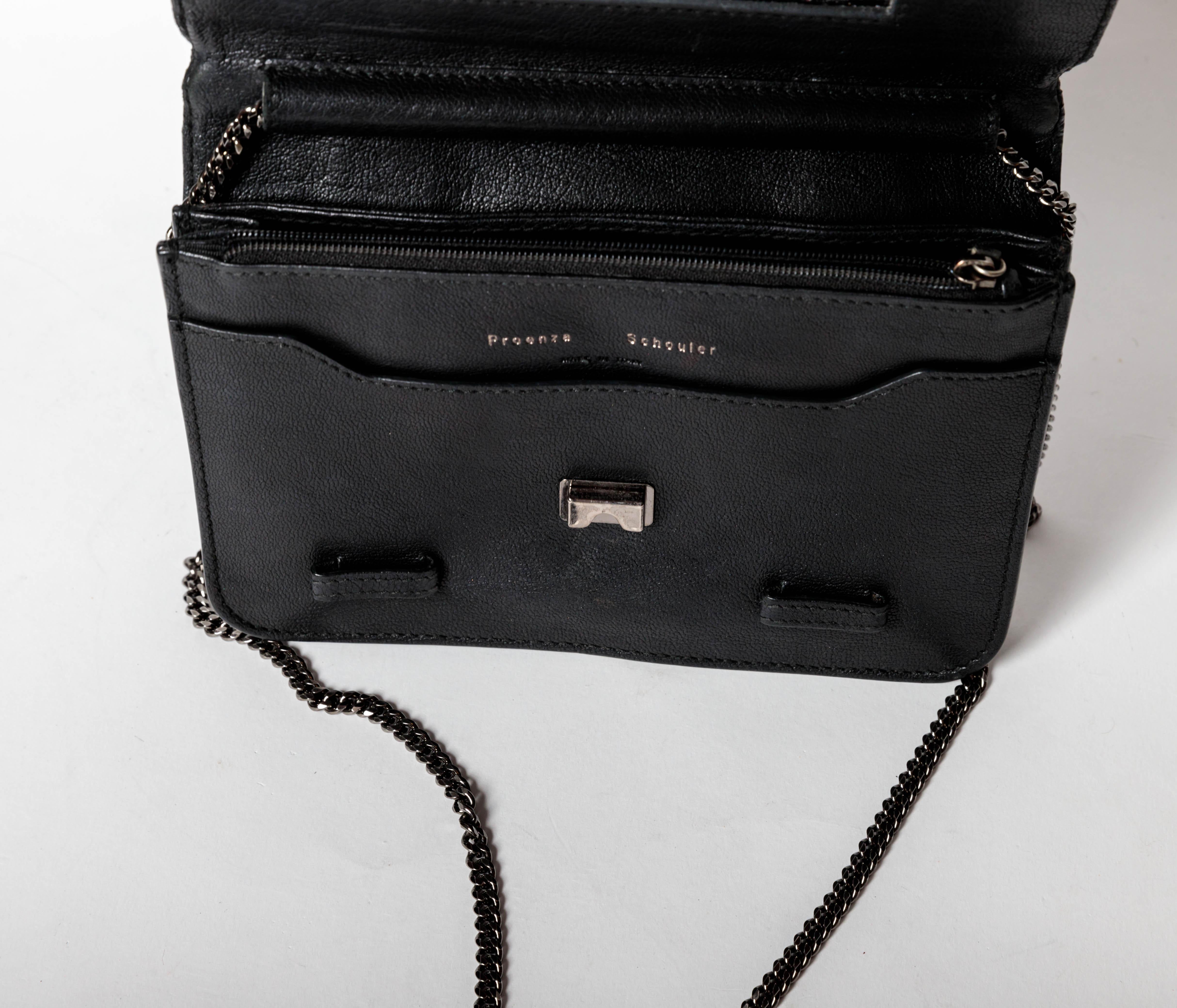 Proenza Schouler Crossbody Wallet On A Chain In Good Condition For Sale In Westhampton Beach, NY