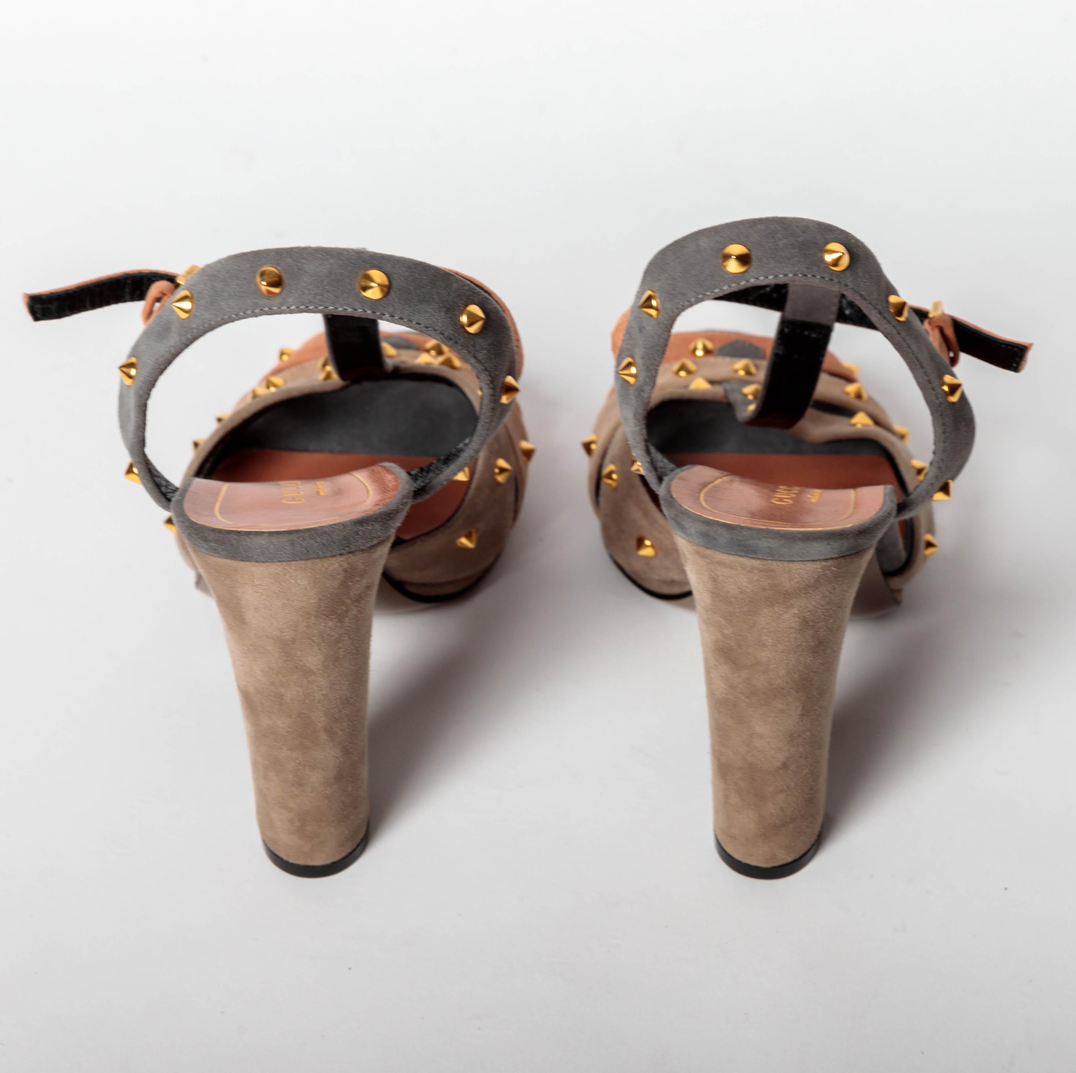 Gucci Jacquelyne Sandals - Size 36.5 / US 6.5 In New Condition In Westhampton Beach, NY