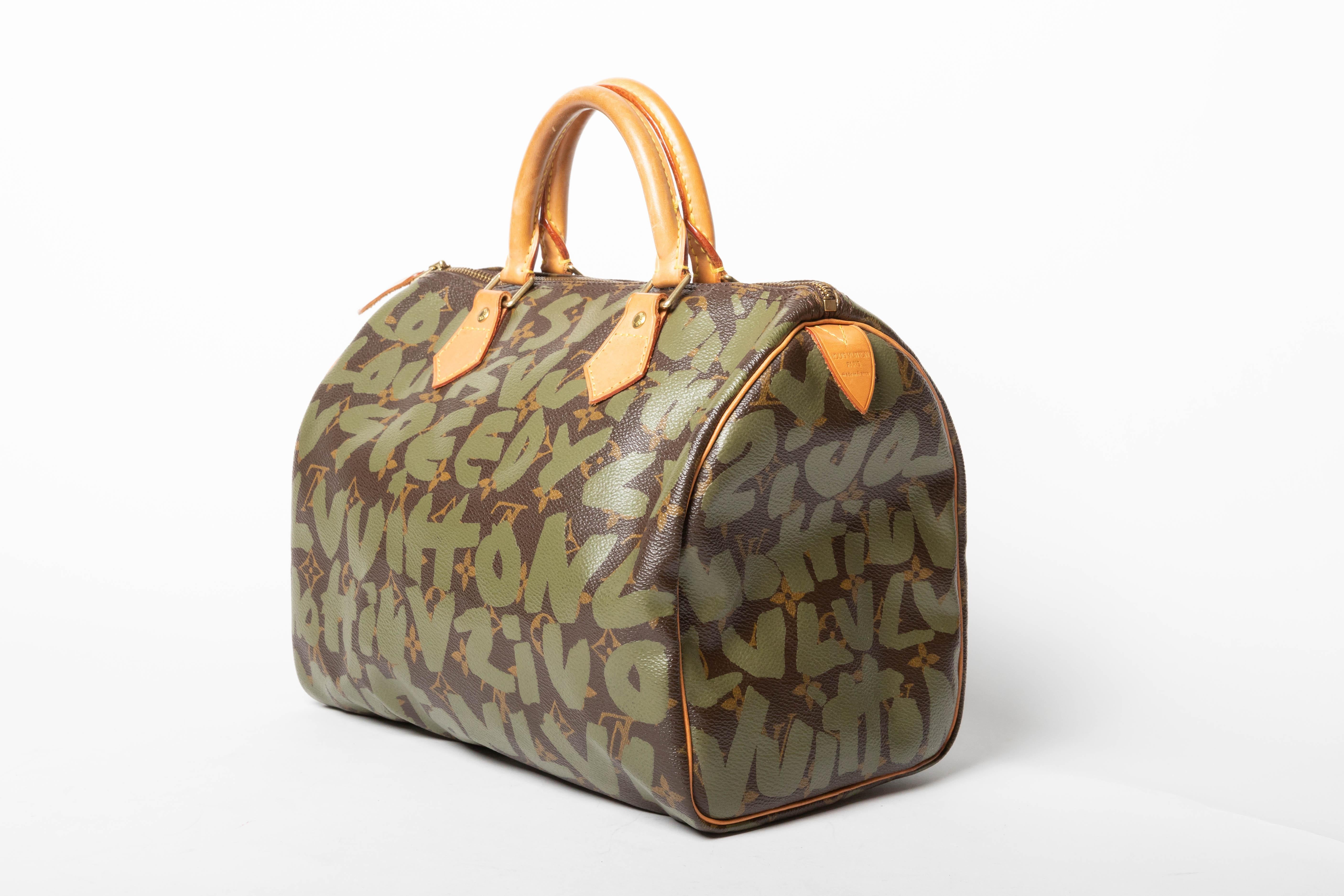Louis Vuitton Stephen Sprouse Monogram Graffiti Speedy - 30 cm In Good Condition For Sale In Westhampton Beach, NY