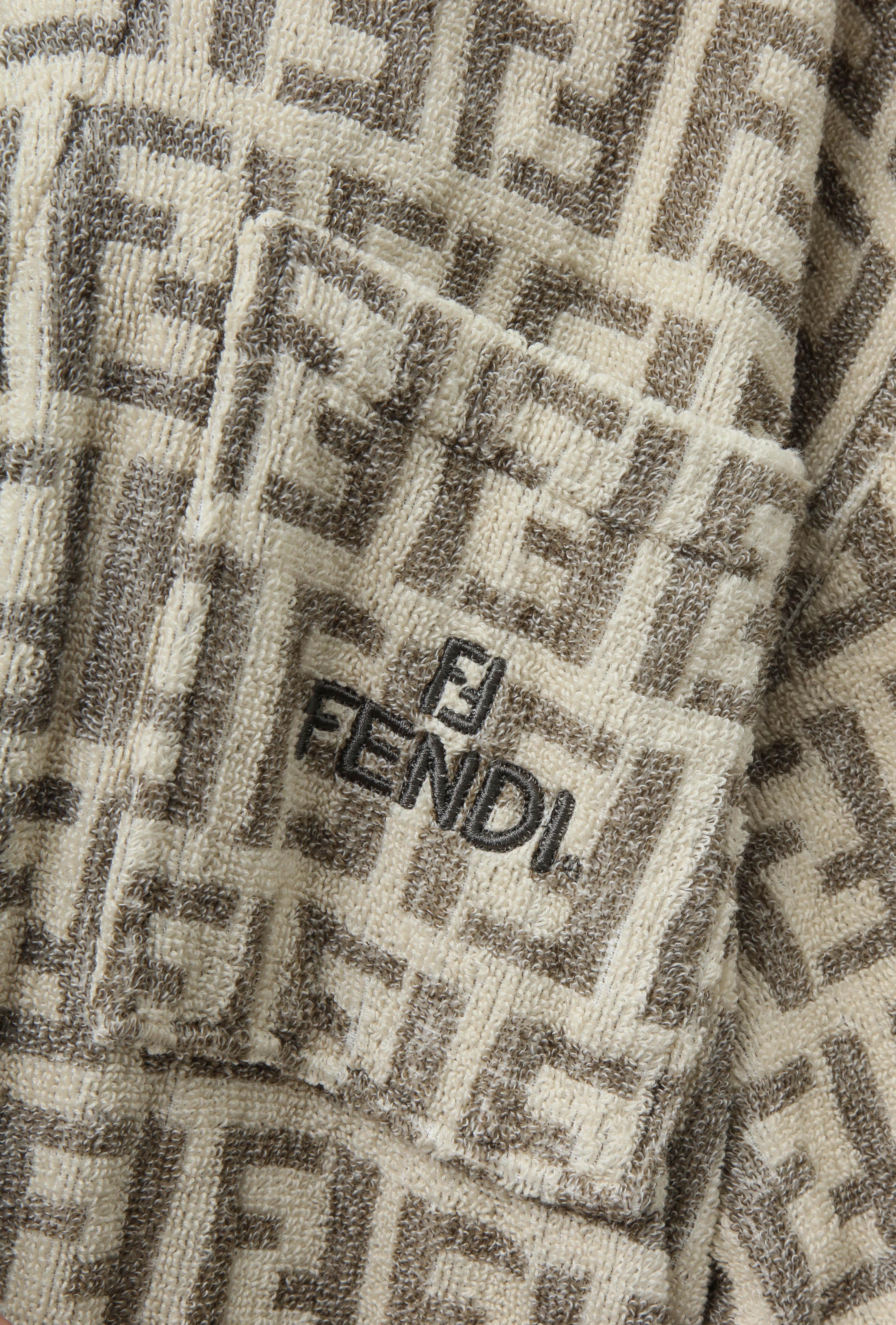 Very Rare Fendi bathrobe with Iconic FF Logos. 