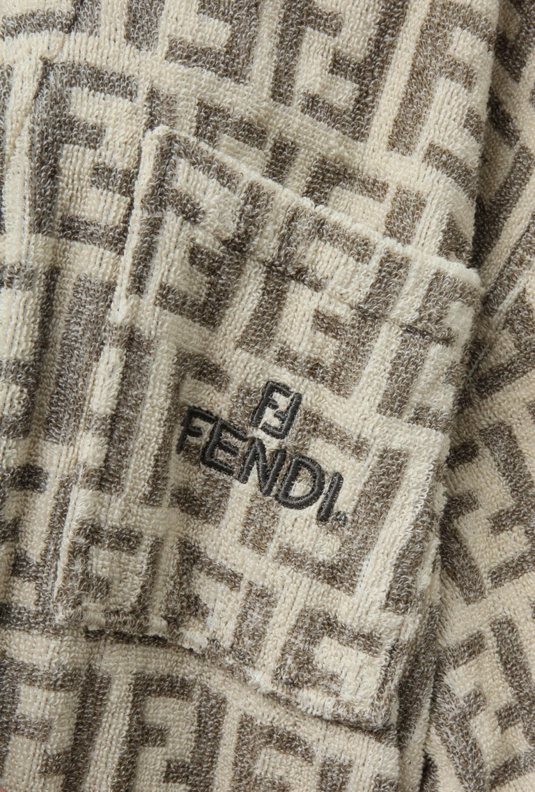 Fendi Rare bathrobe with Iconic FF Logos For Sale at 1stDibs fendi bathrobe, fflogos, fendi
