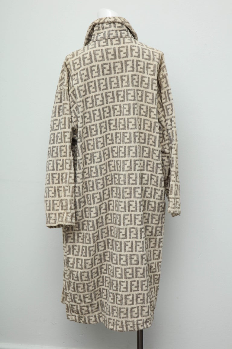 Fendi Rare bathrobe with Iconic FF Logos For Sale at 1stDibs fendi bathrobe, fflogos, fendi