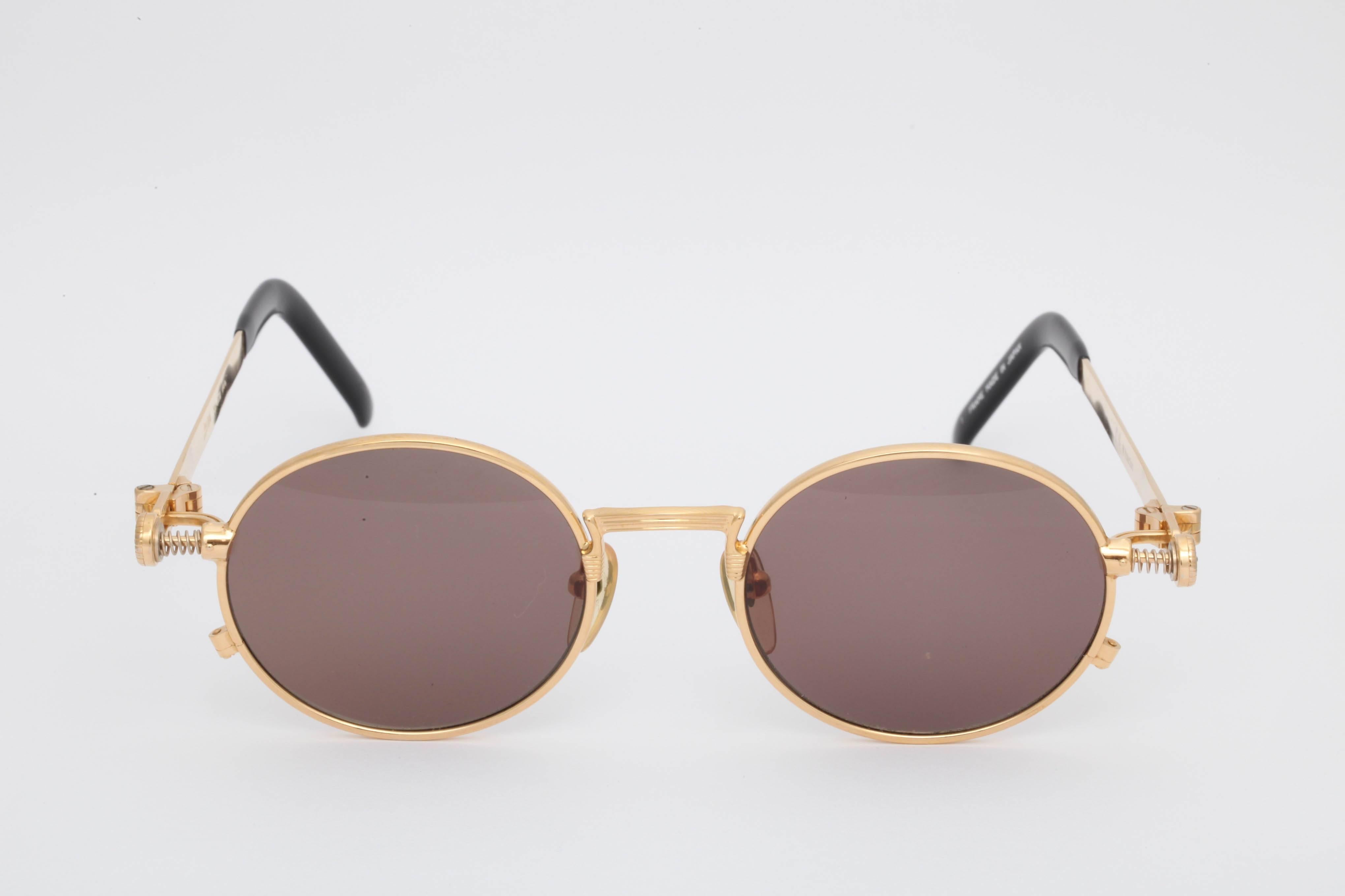 Brown Vintage Jean Paul Gaultier Sunglasses 56-4178