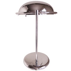 American Mid-Century Offset Desk Lamp with Adjustable Shade and Unusual Switch