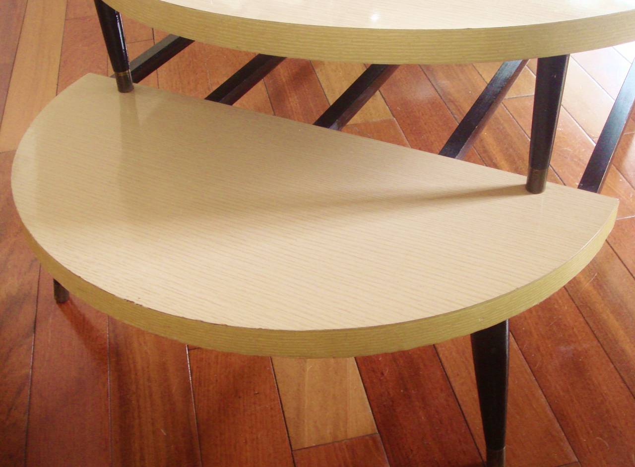 Mid-20th Century Rare American Mid-Century Modern Two-Tier, Two-Tone Coffee Table