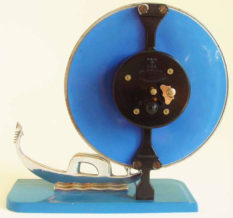 Very Rare American Art Deco Figurative Mechanical Clock by Frank Mariani 2