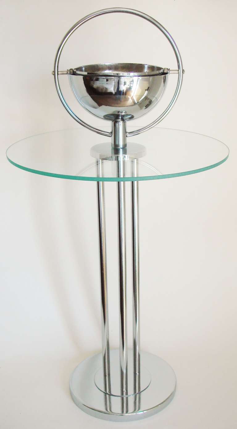Rare American Art Deco Smoking Stand/Table by Wolfgang Hoffman for Howell. In Good Condition In Port Hope, ON