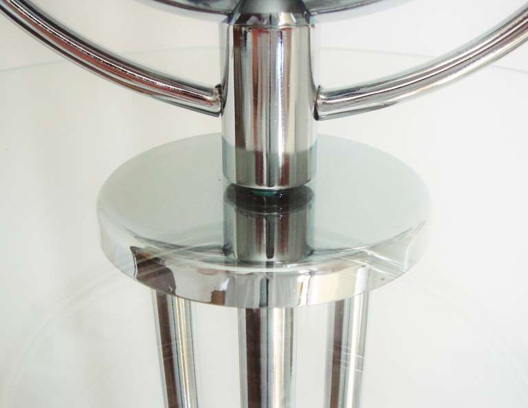 Mid-20th Century Rare American Art Deco Smoking Stand/Table by Wolfgang Hoffman for Howell.