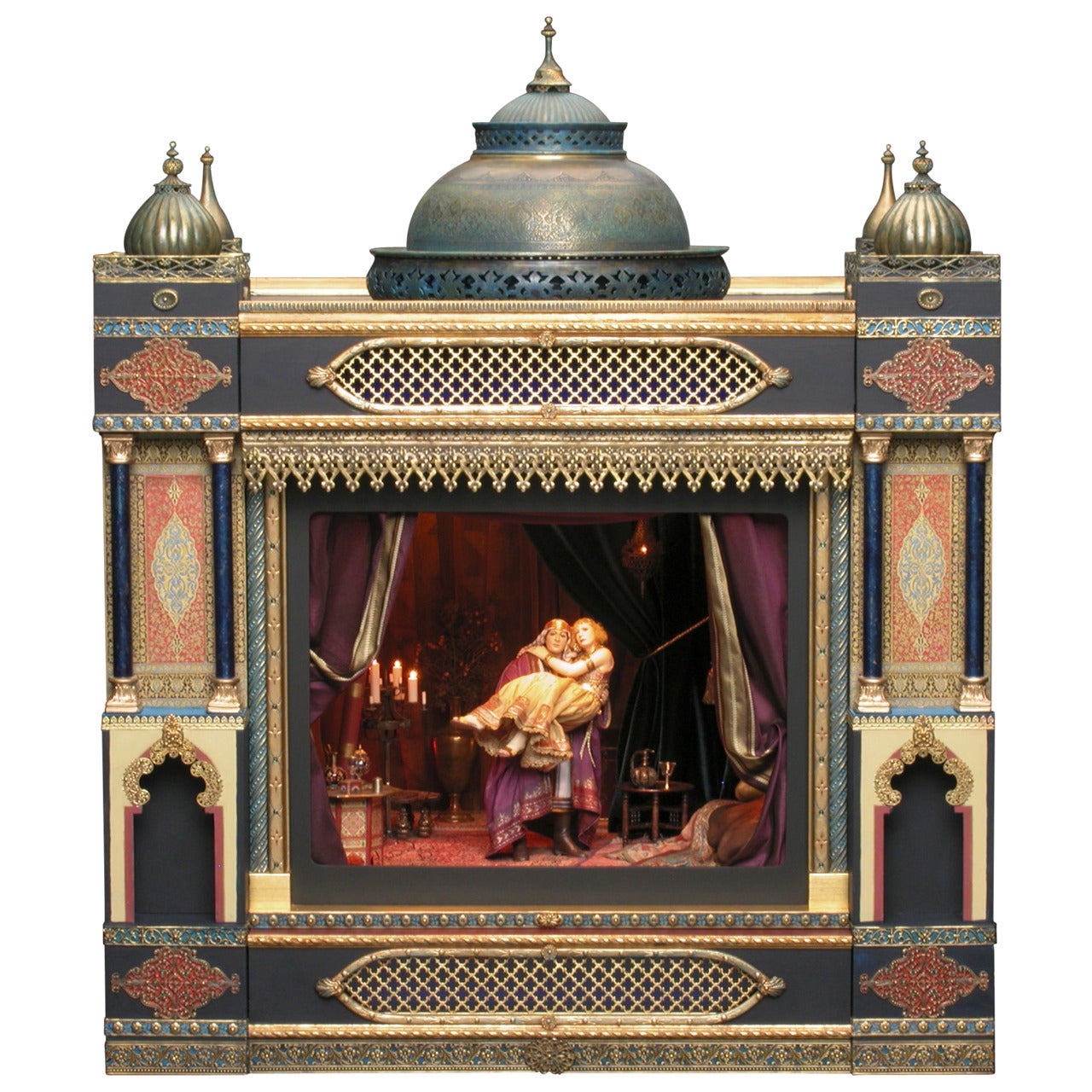 Stunning Miniature "The Alhambra Cinema" with Valentino as the Son of the Sheik For Sale