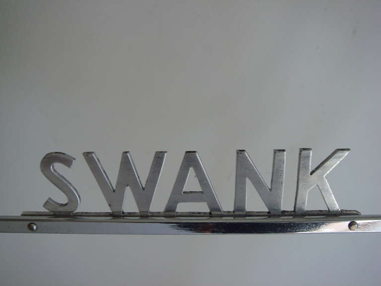 American Art Deco Chrome & Glass Jewellery Store Display Shelf for Swank Inc. 2
