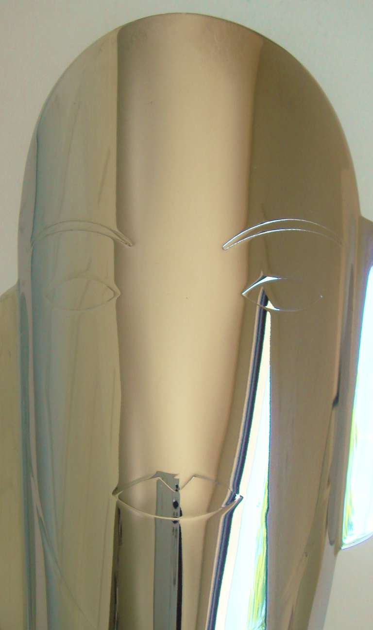 Mid-20th Century American Art Deco Chrome Accent Lamp by Helen Dryden for Revere