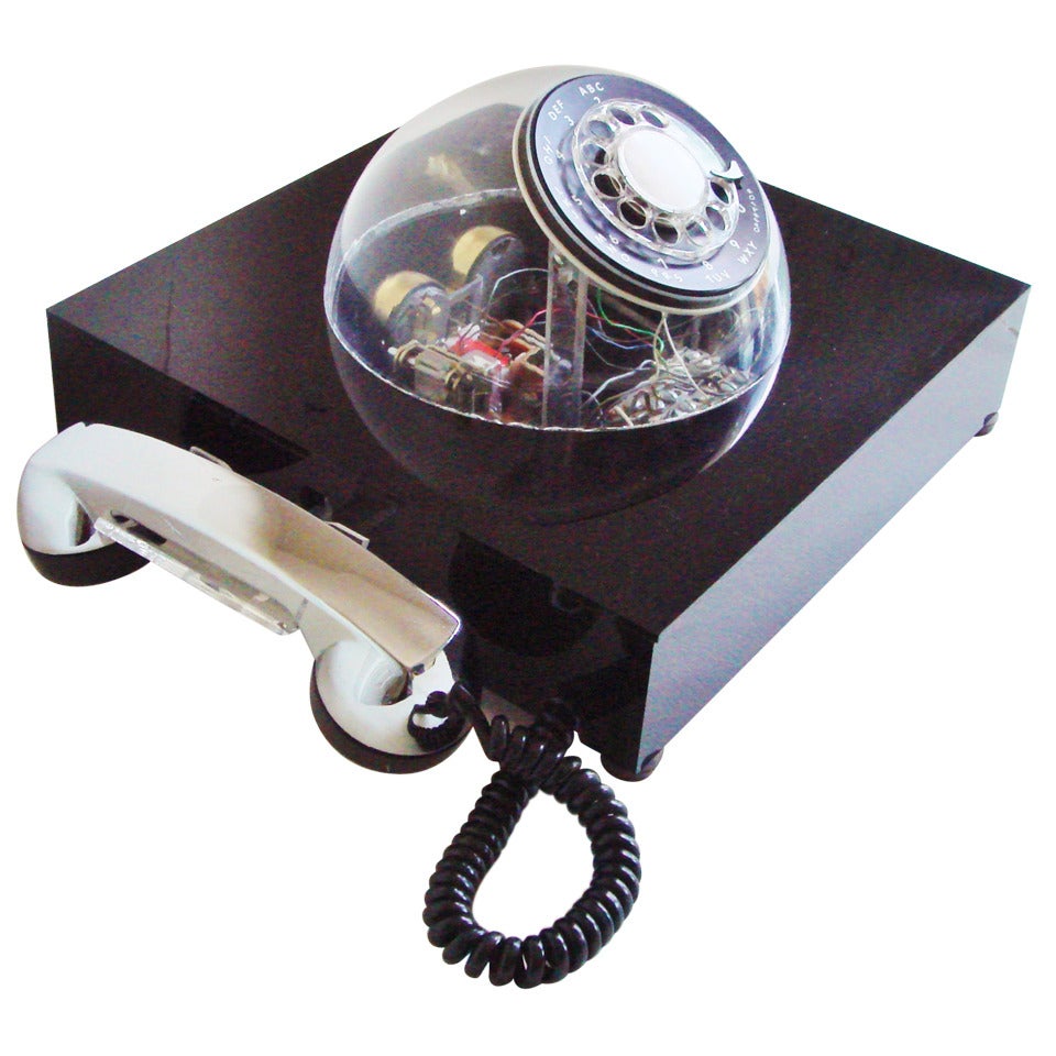 Scarce American Space Age Teledome Desk Telephone by Teleconcepts