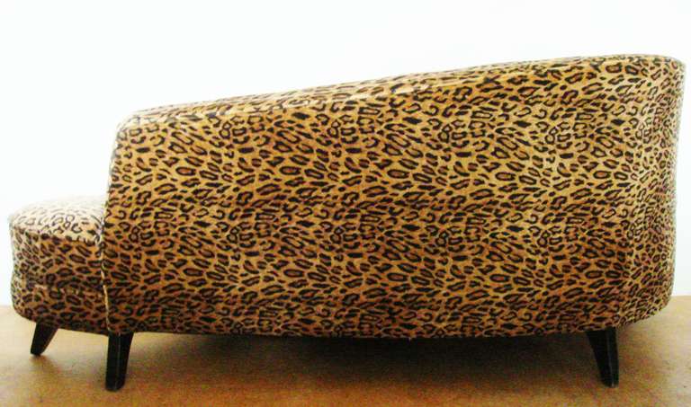 American Mid-Century Modern Extreme Biomorphic Chaise Longue For Sale 4