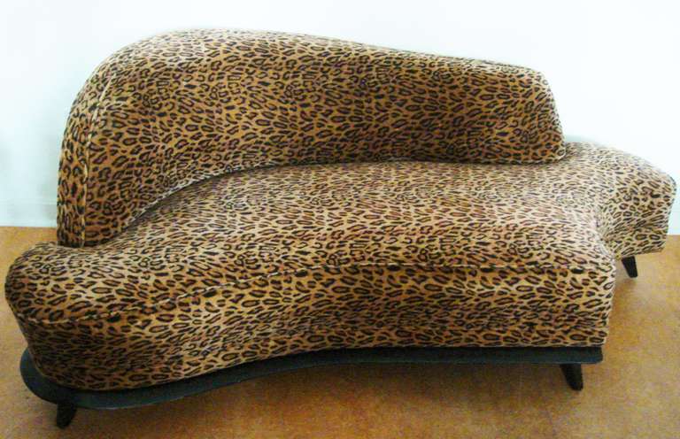Mid-Century moderno Chaise longue biomorfa estrema americana del Mid-Century Modern in vendita
