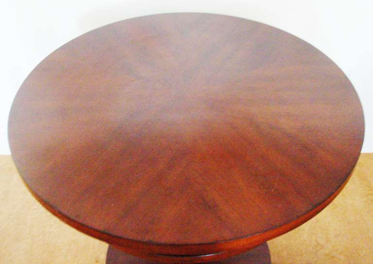 Late 20th Century American Art Deco Revival Two-Tiered Circular Entry Hall Table