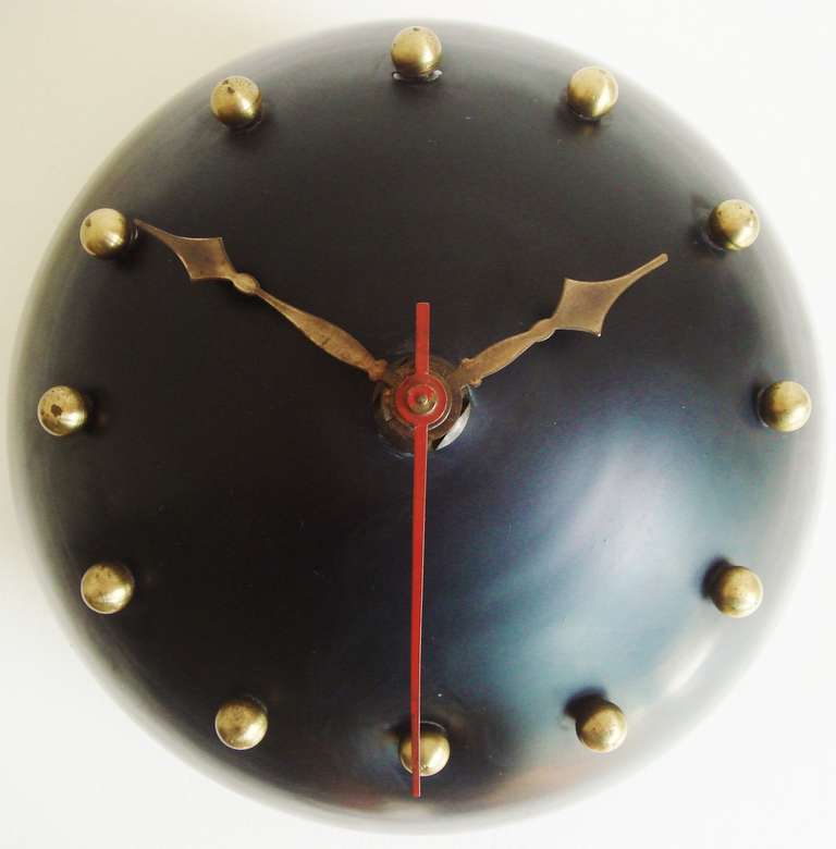 Mid-Century moderno Orologio da parete elettrico sferico canadese di metà secolo moderno