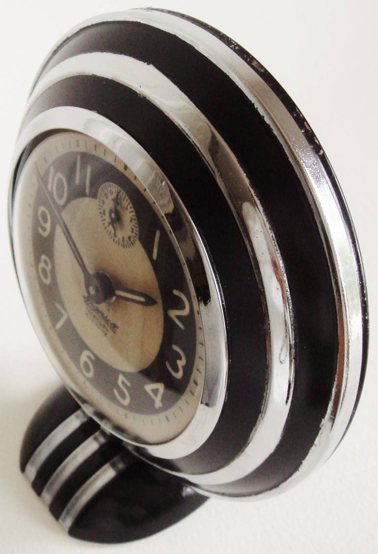 Rare and Iconic American Art Deco, Mercury Radiolite Alarm Clock by Ingersoll 1
